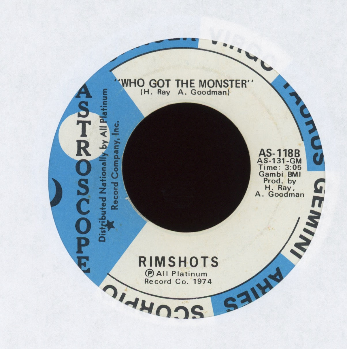 The Rimshots - Dance Girl on Astroscope Funk 45 Breaks