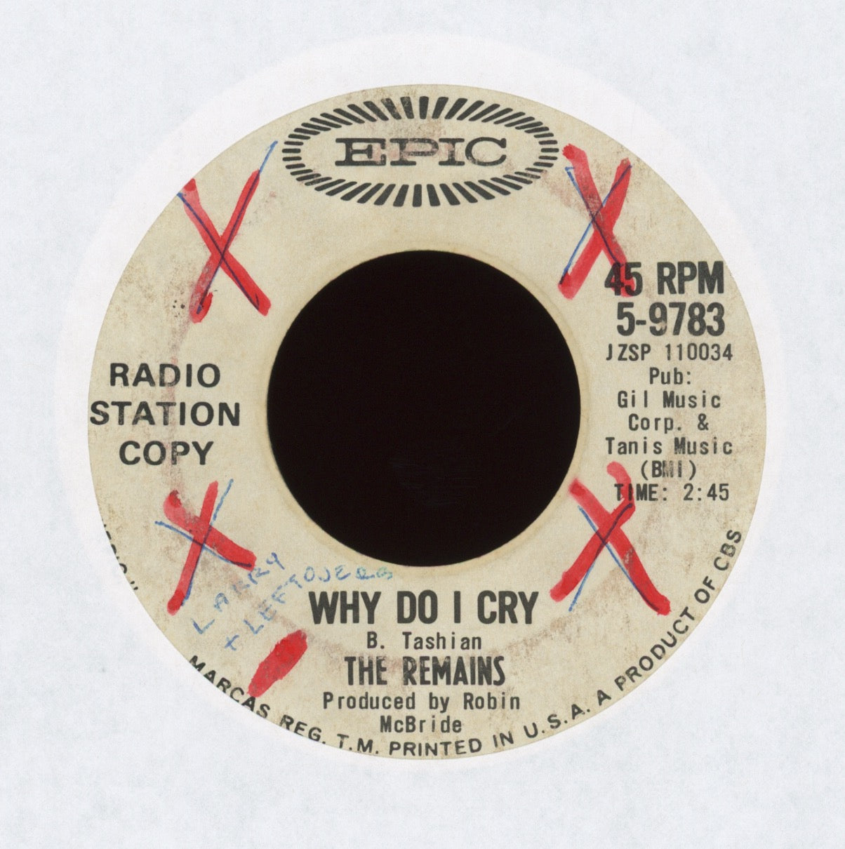 The Remains - Why Do I Cry on Epic Promo Garage 45