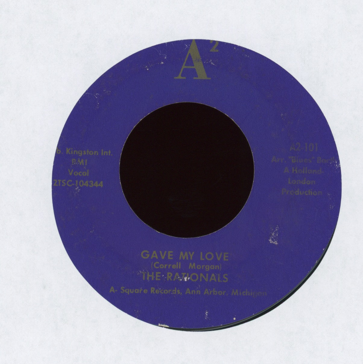 The Rationals - Look What You're Doin' (To Me Baby) on A2 Garage 45
