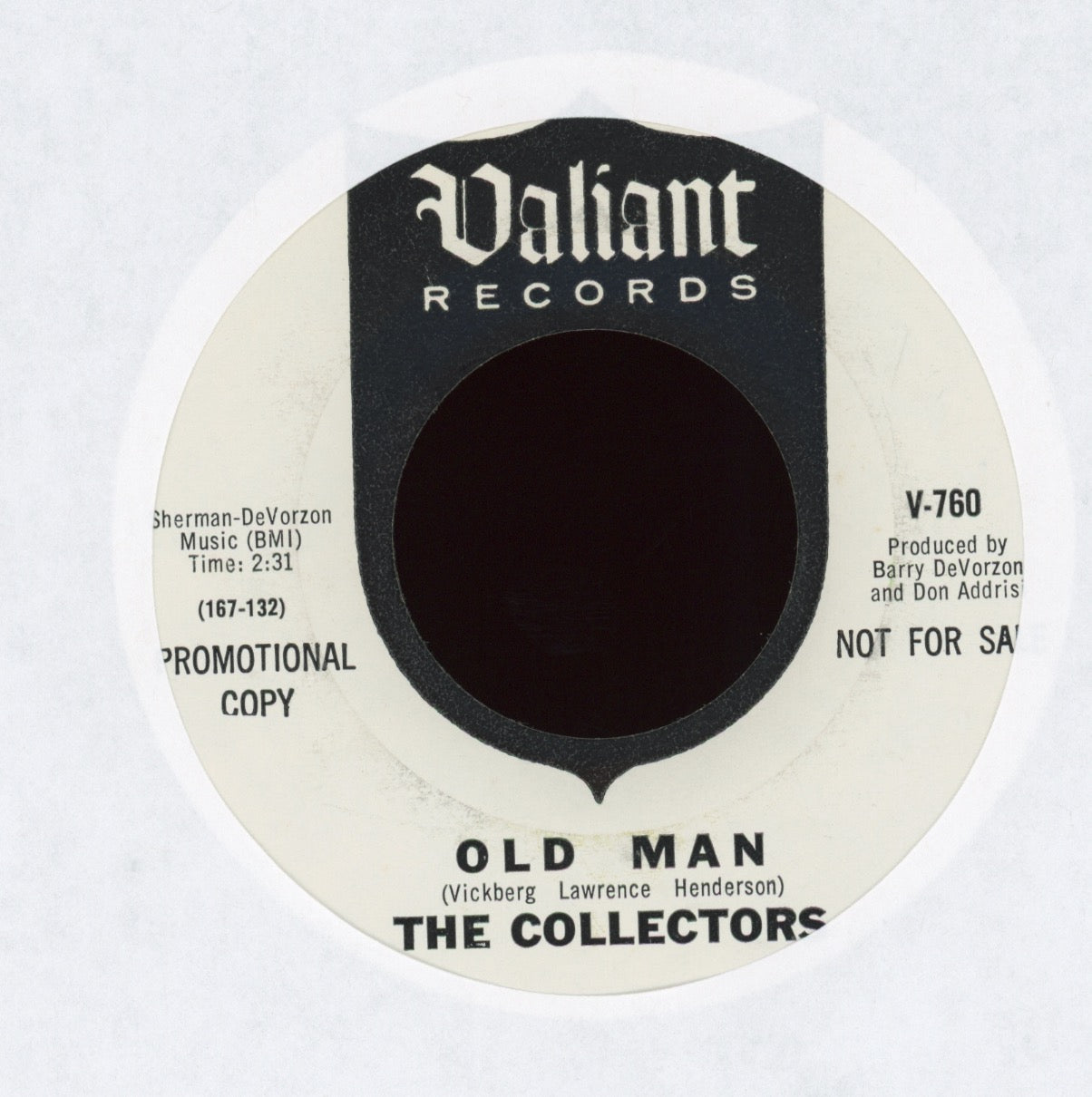 The Collectors - Looking At A Baby on Valiant Promo Garage Psych 45