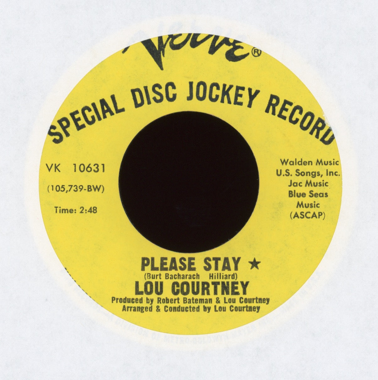 Lou Courtney - Please Stay on Verve Promo Northern Soul 45