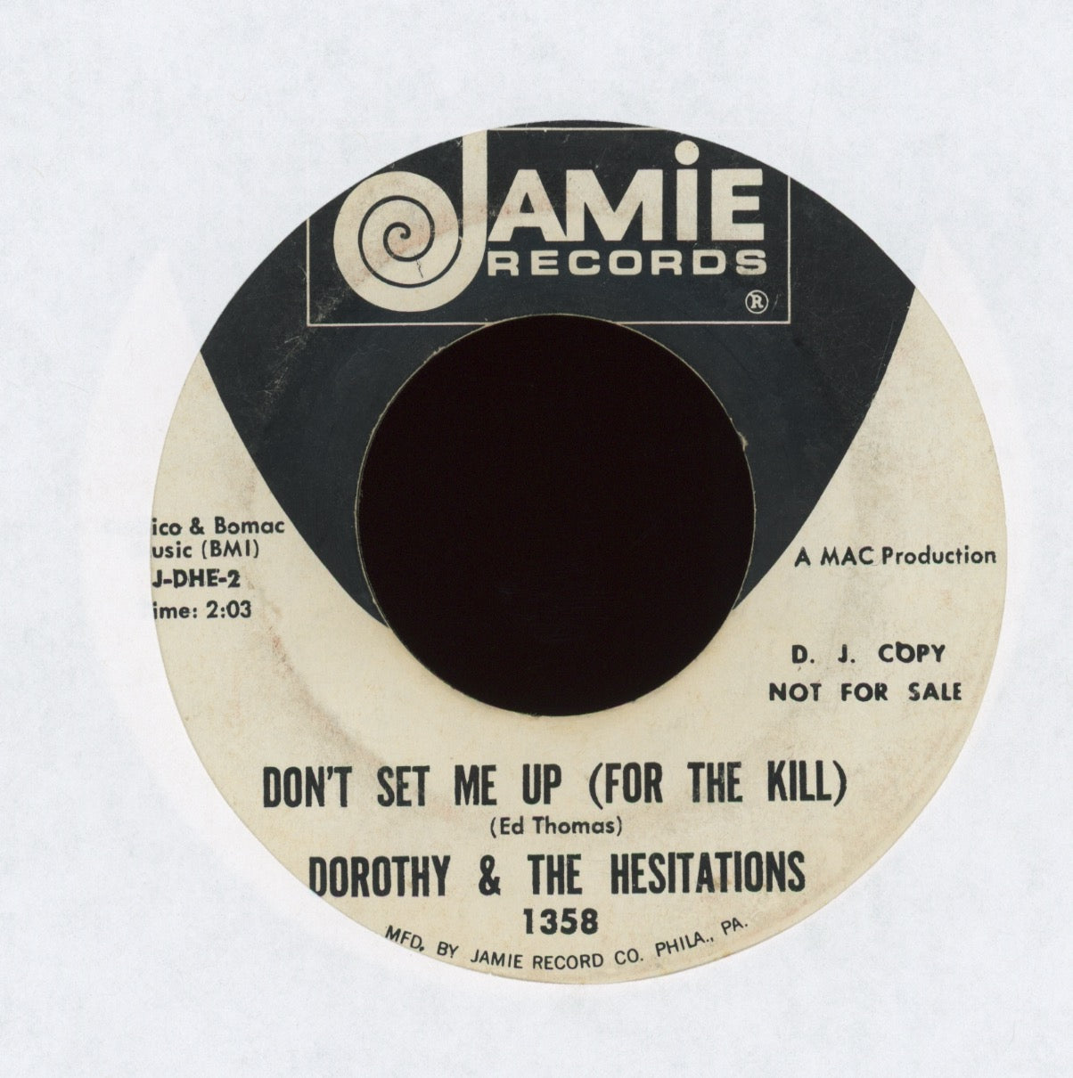 Dorothy & The Hesitations - Trying To Work A Plan on Jamie Promo Northern Soul 45