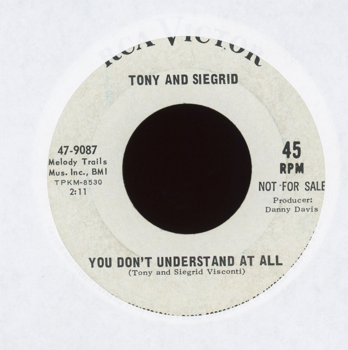 Tony And Siegrid - Up Here on RCA Promo Psych 45