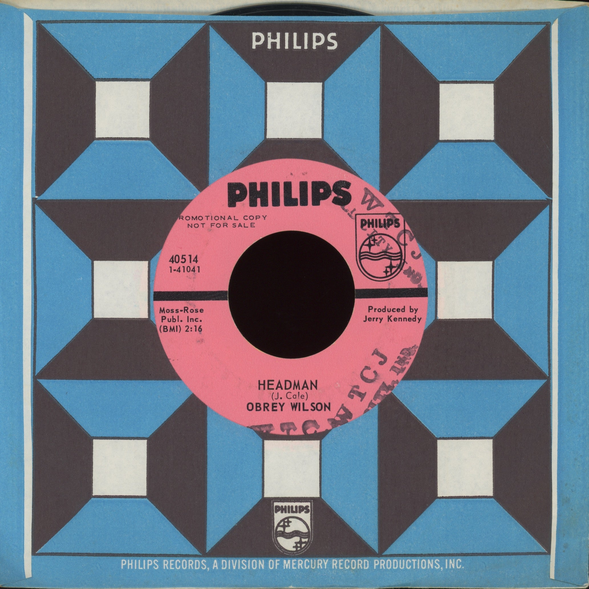 Obrey Wilson - Headman on Philips Promo Funk 45