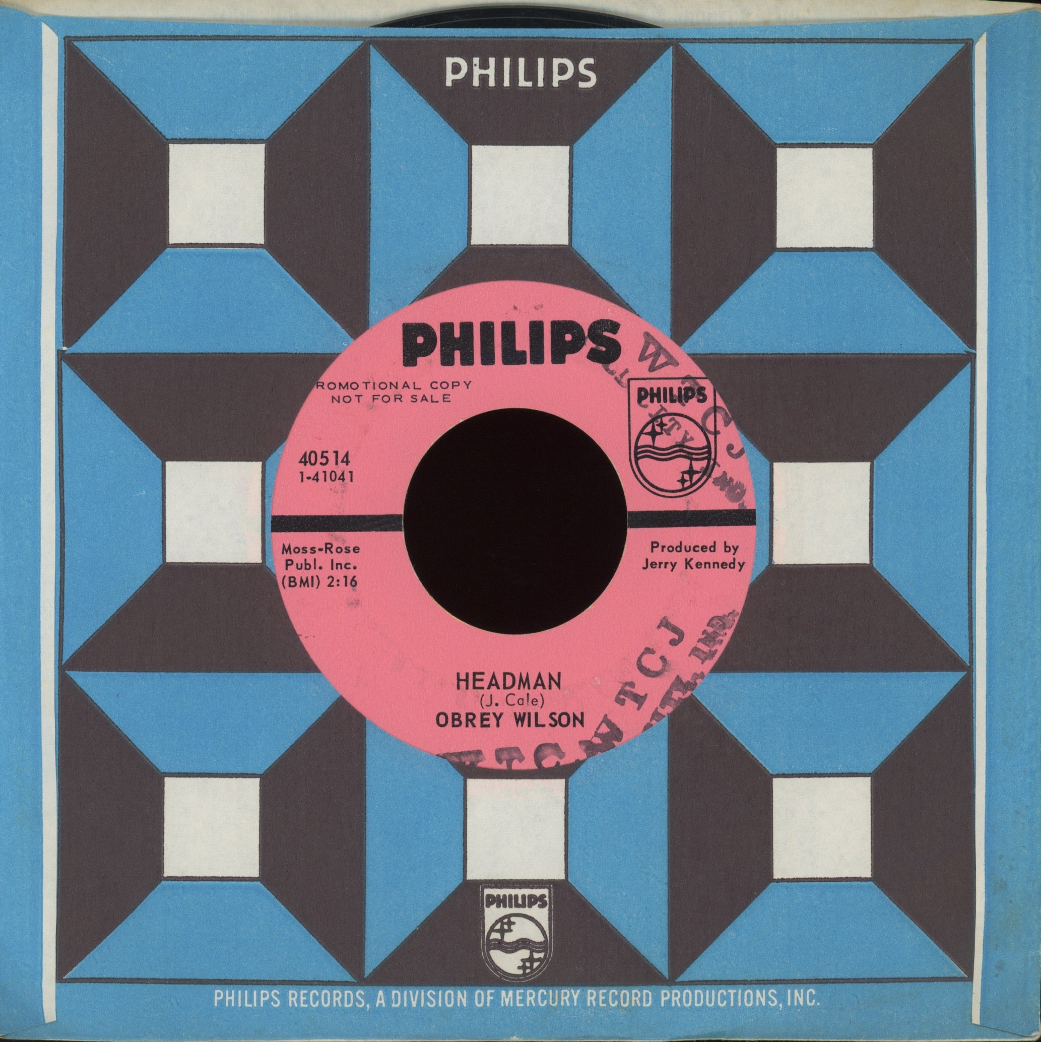 Obrey Wilson - Headman on Philips Promo Funk 45