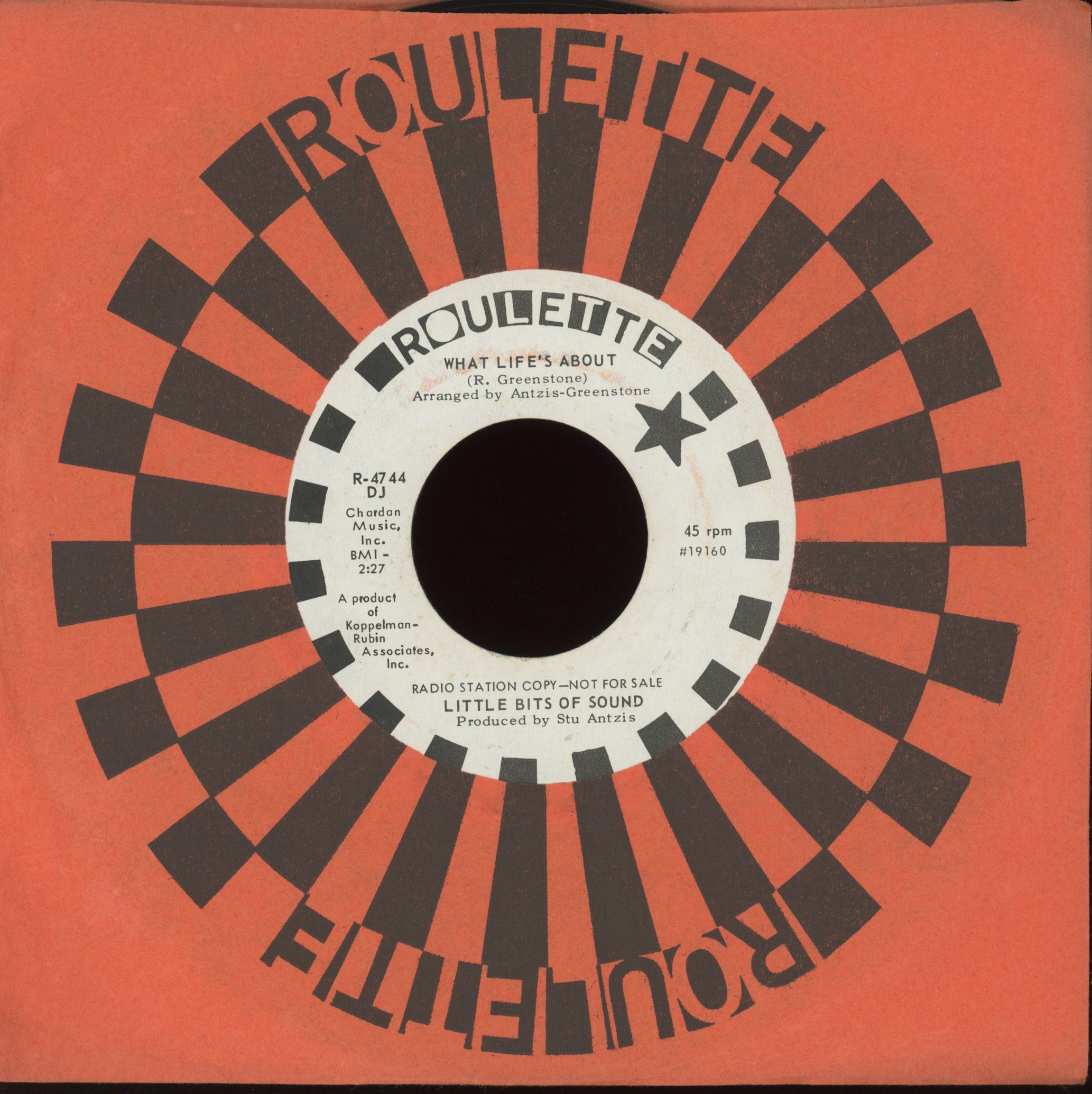 Little Bits Of Sound - Girls Who Paint Designs on Roulette Promo Garage Psych 45