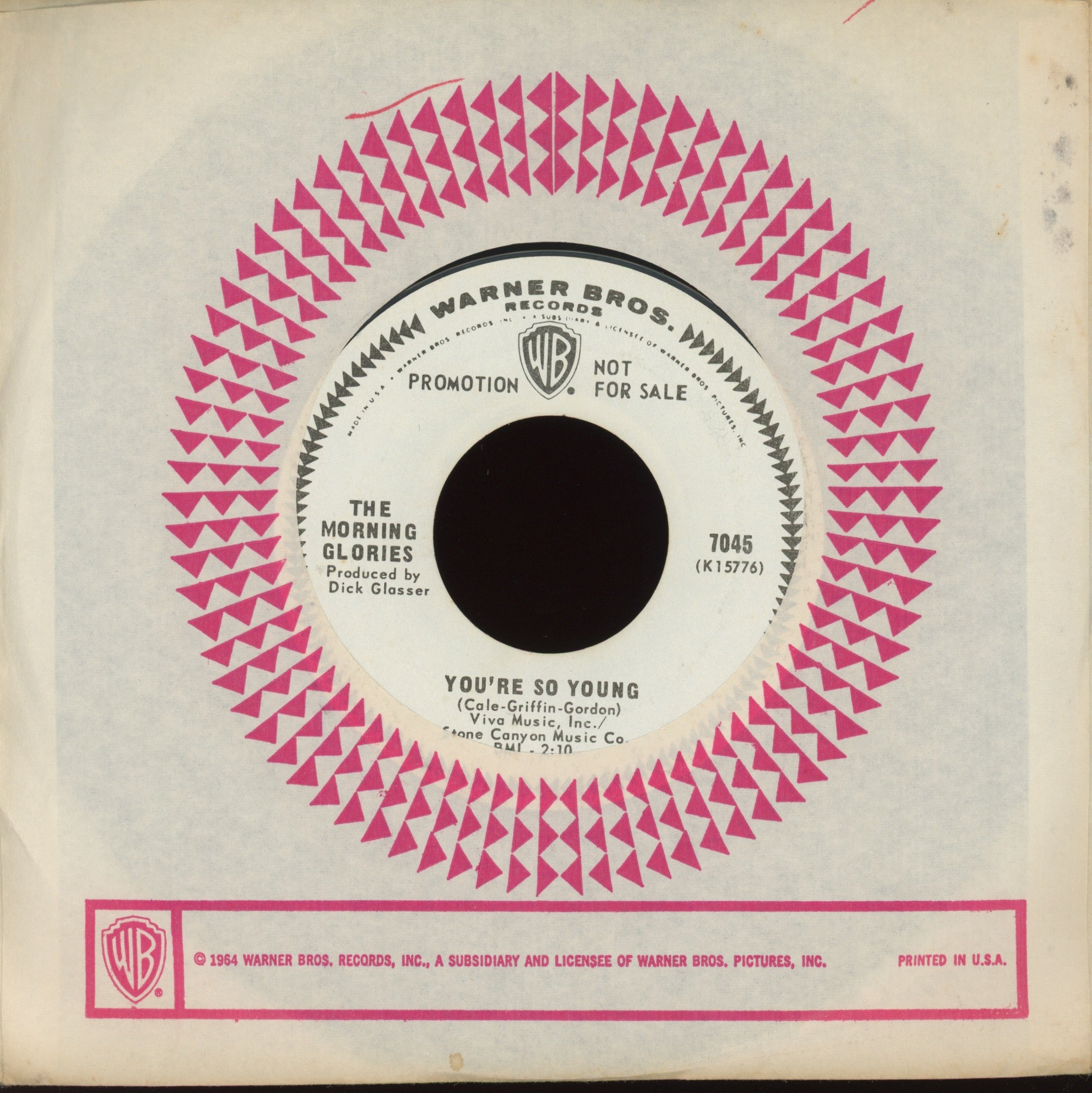 The Morning Glories - Love-In on WB Promo Pop Psych 45