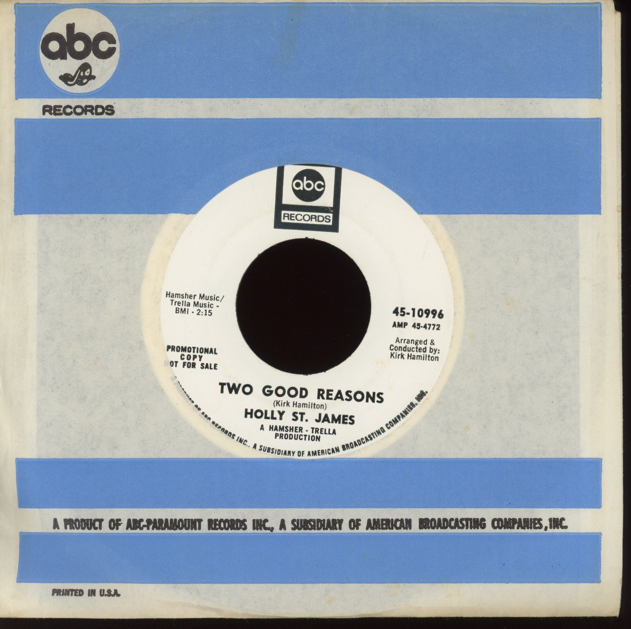 Holly St James - That's Not Love on ABC Promo Northern Soul 45