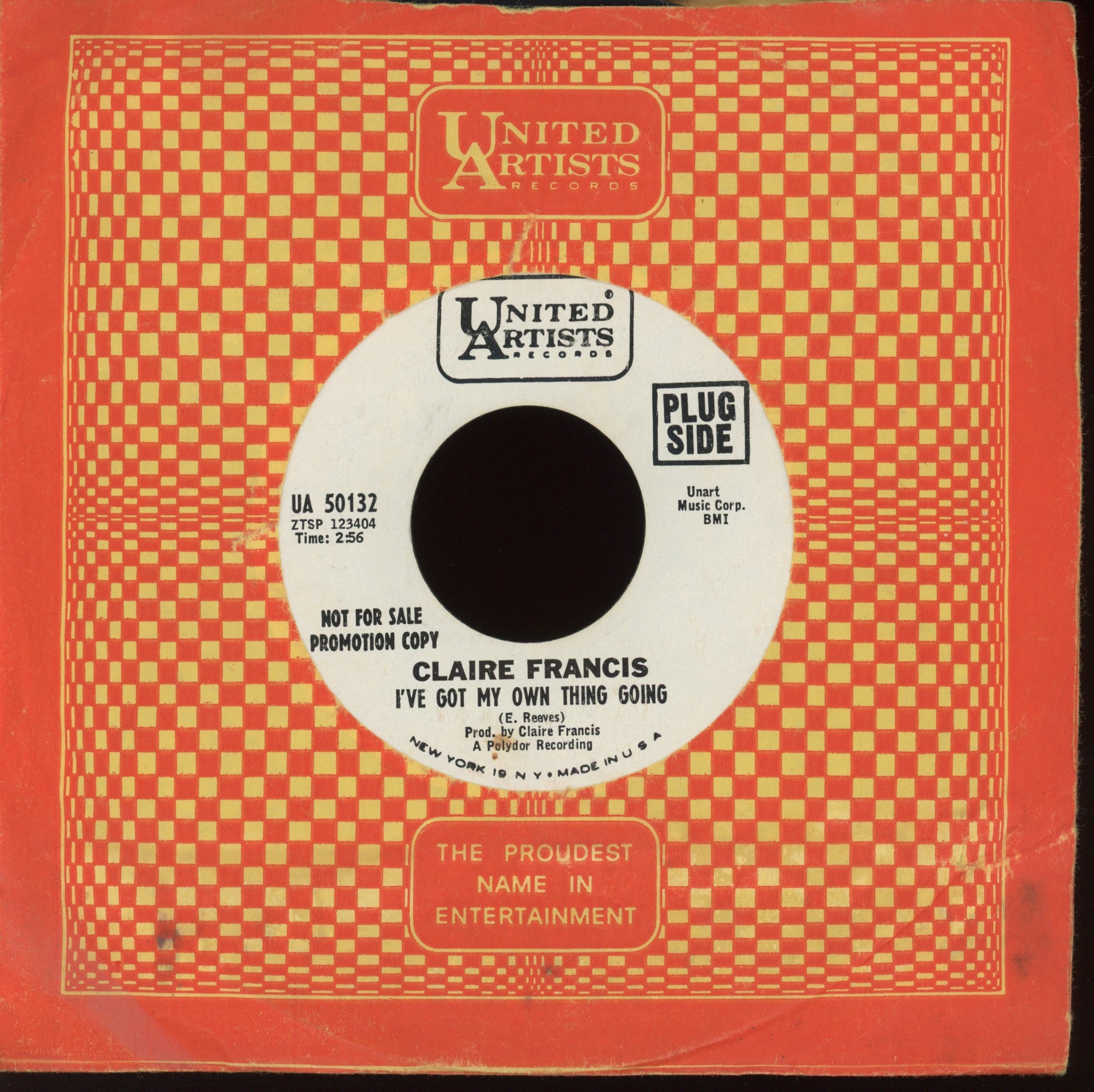 Claire Francis - I've Got My Own Thing Going on UA Promo Garage 45
