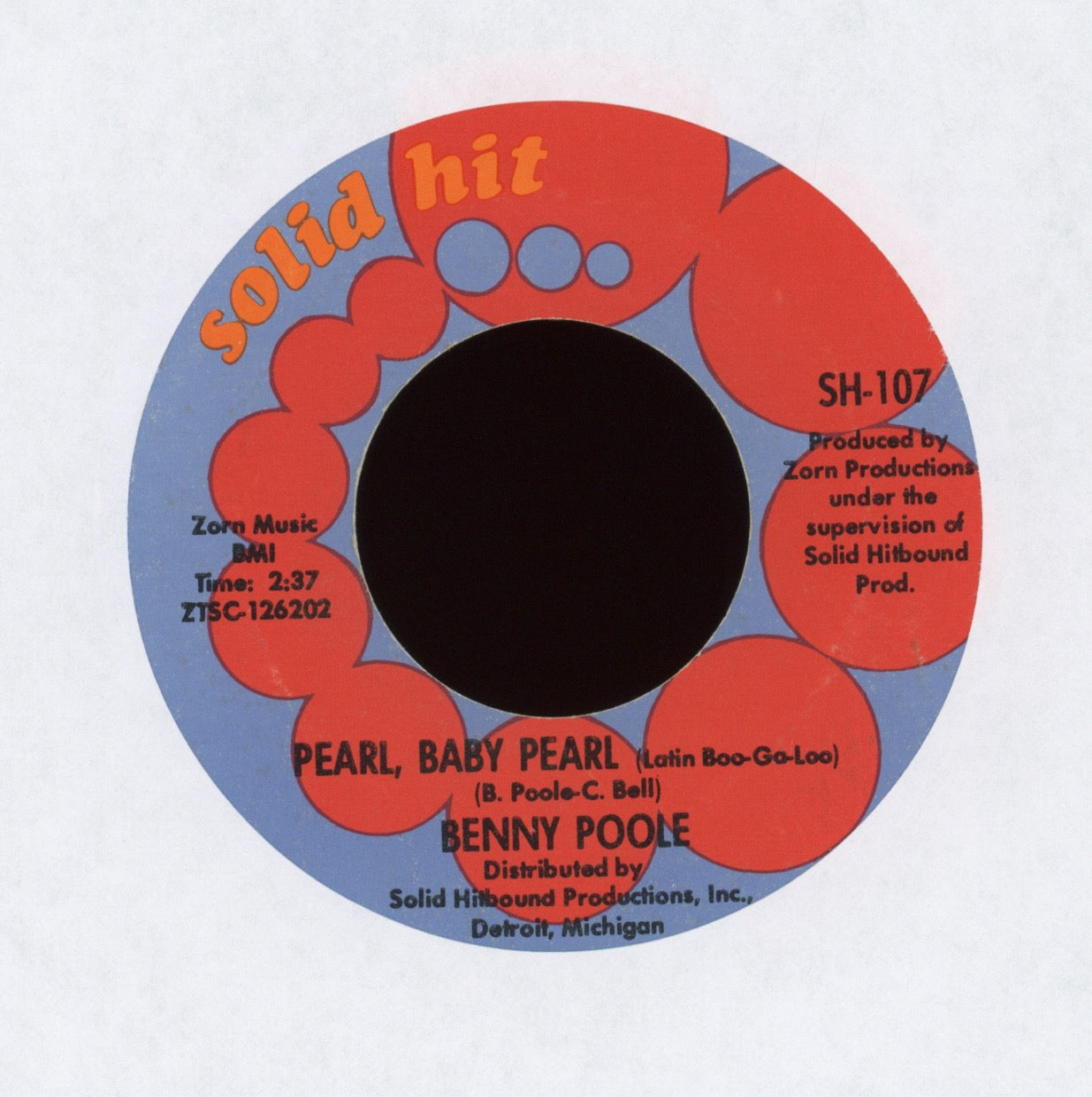 Benny Poole - Pearl, Baby Pearl (Latin Boo-Ga-Loo) on Solid Hit Latin Mod Soul 45