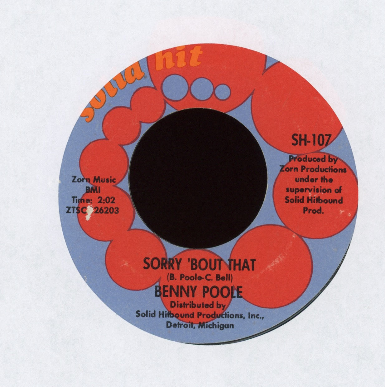 Benny Poole - Pearl, Baby Pearl (Latin Boo-Ga-Loo) on Solid Hit Latin Mod Soul 45