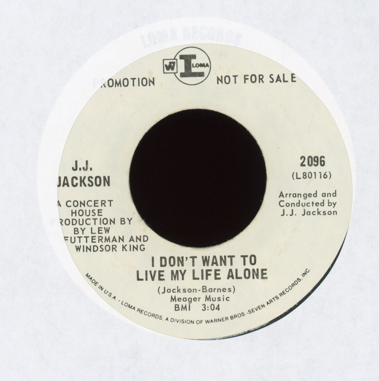 J.J. Jackson - Come See Me (I'm Your Man) on Loma Promo Northern Soul 45