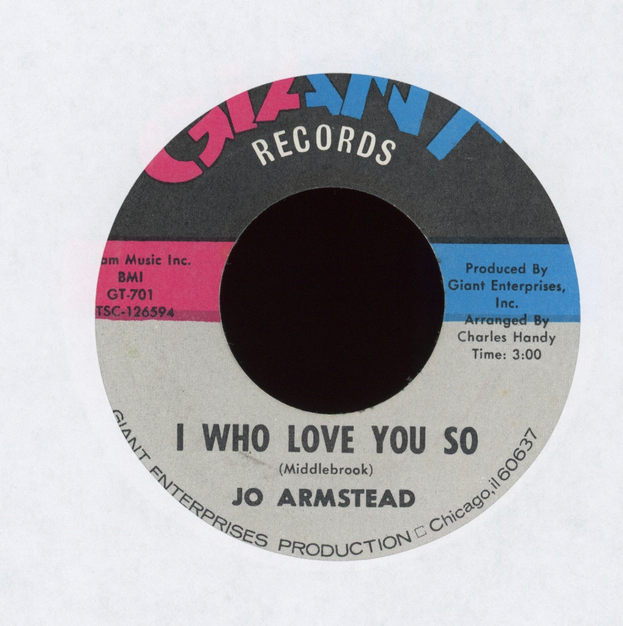 Jo Armstead - I Feel An Urge Coming On on Giant