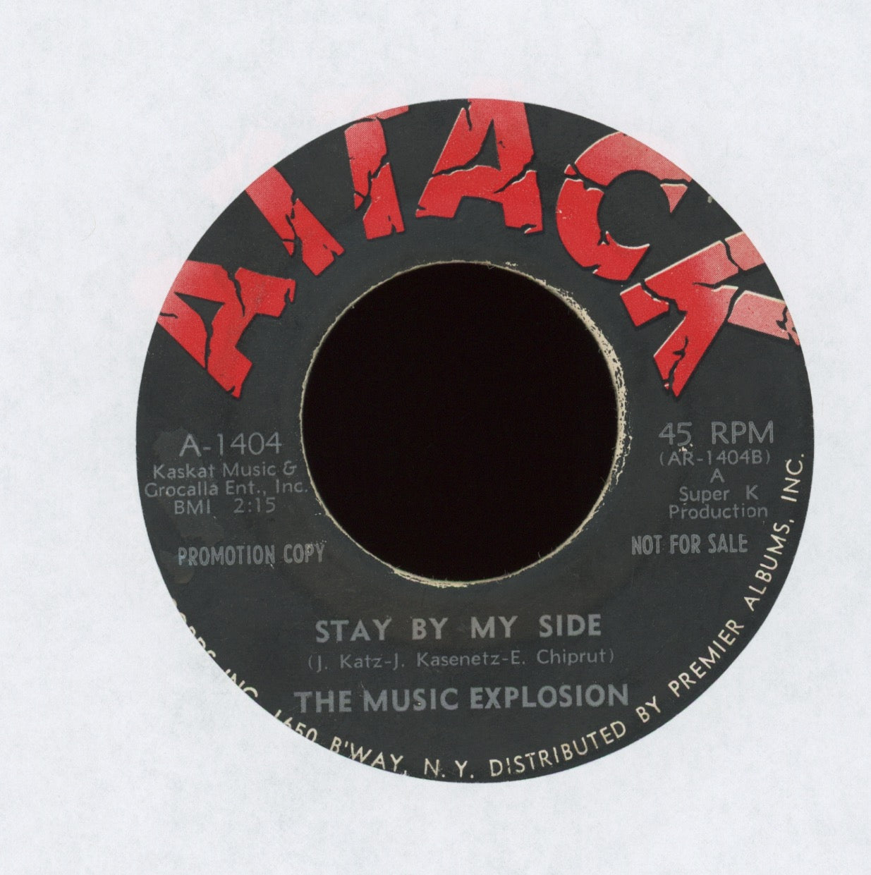 The Music Explosion - Little Black Egg on Attack Garage 45
