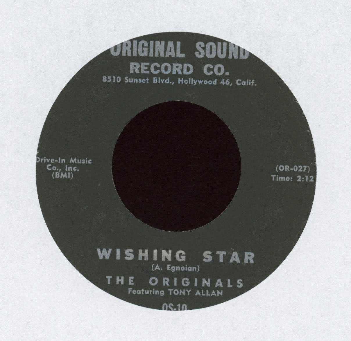 The Originals - Wishing Star on Original Sound R&B Doo Wop 45