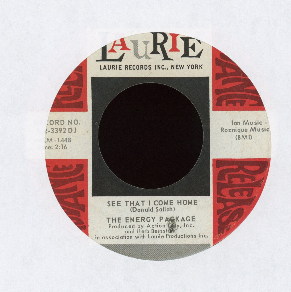 The Energy Package - This Is The Twelfth Night on Laurie Promo Garage 45