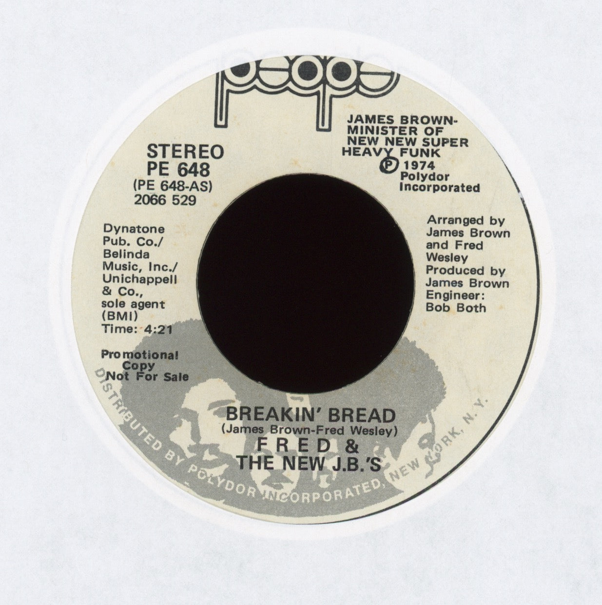 Fred & The New J.B.'s - Breakin' Bread on People Promo Funk 45