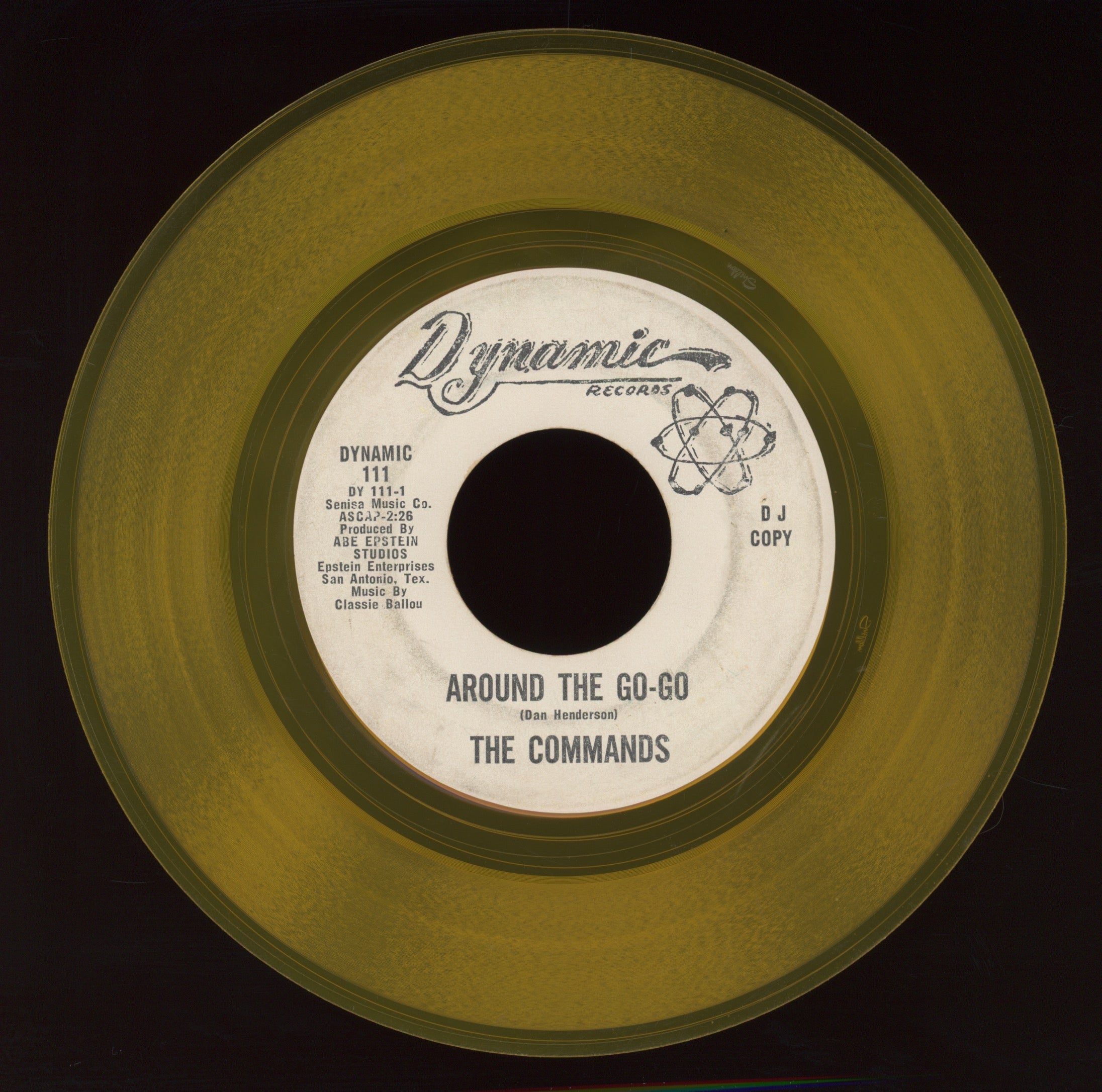 The Commands - Don't Be Afraid to Love on Dynamic Rare Yellow Label Promo Northern Soul 45