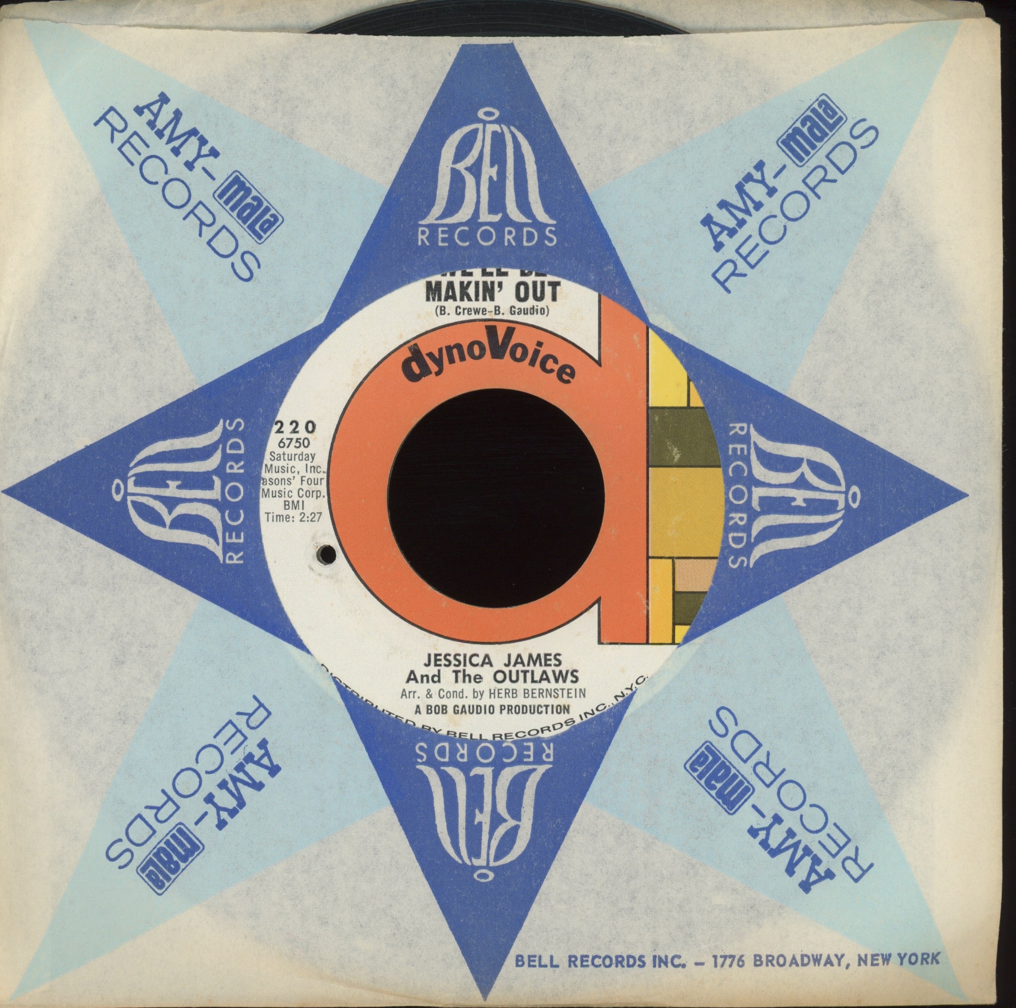 Jessica James & The Outlaws - We'll Be Making Out on DynoVoice Northern Soul 45