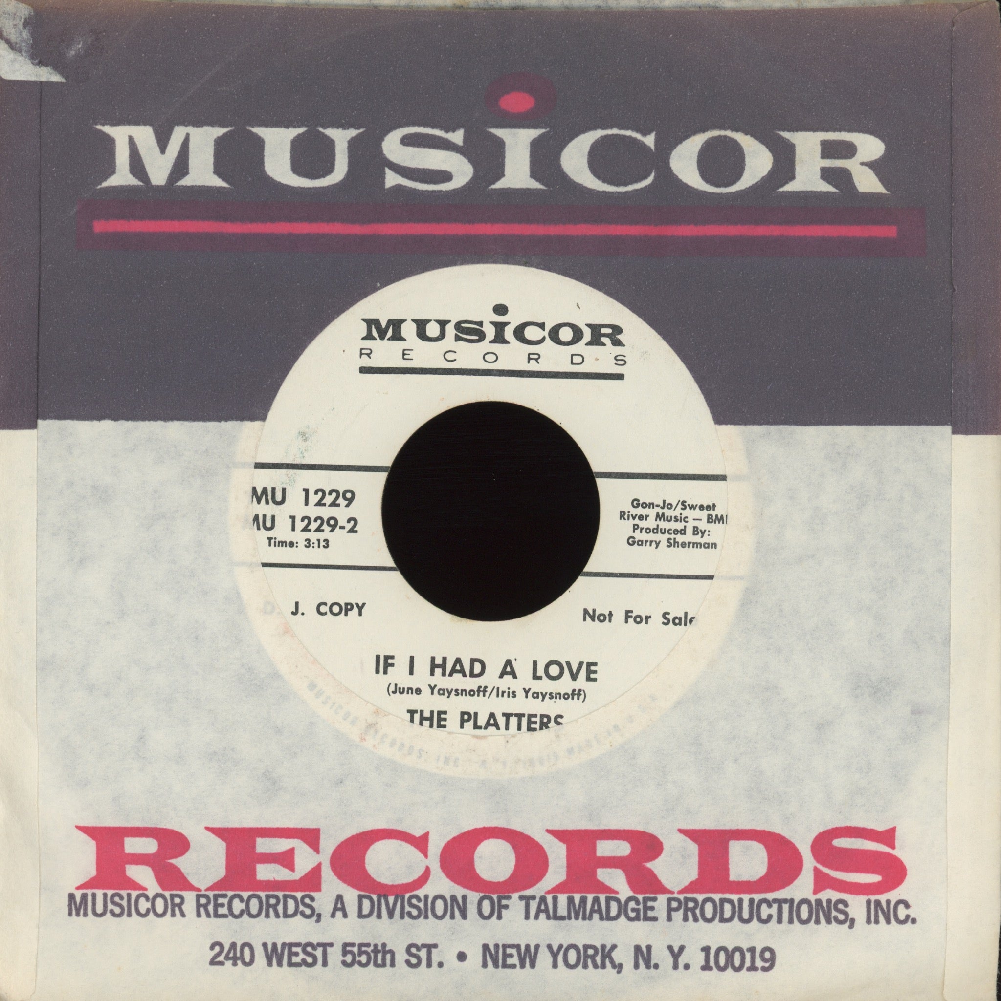 The Platters - With This Ring on Musicor Promo Northern Soul 45