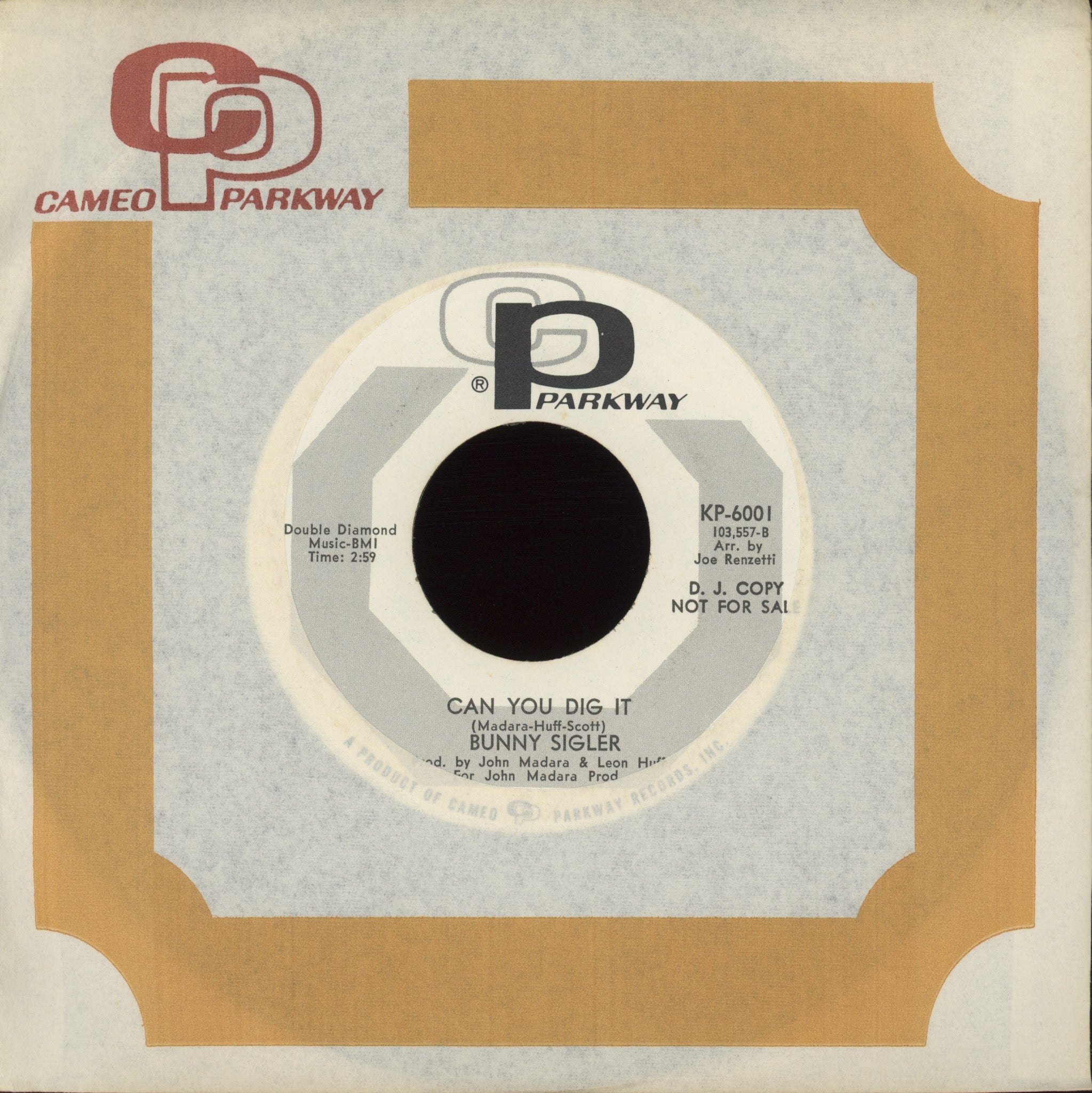 Bunny Sigler - Follow Your Heart on Cameo Parkway Promo Northern Soul 45