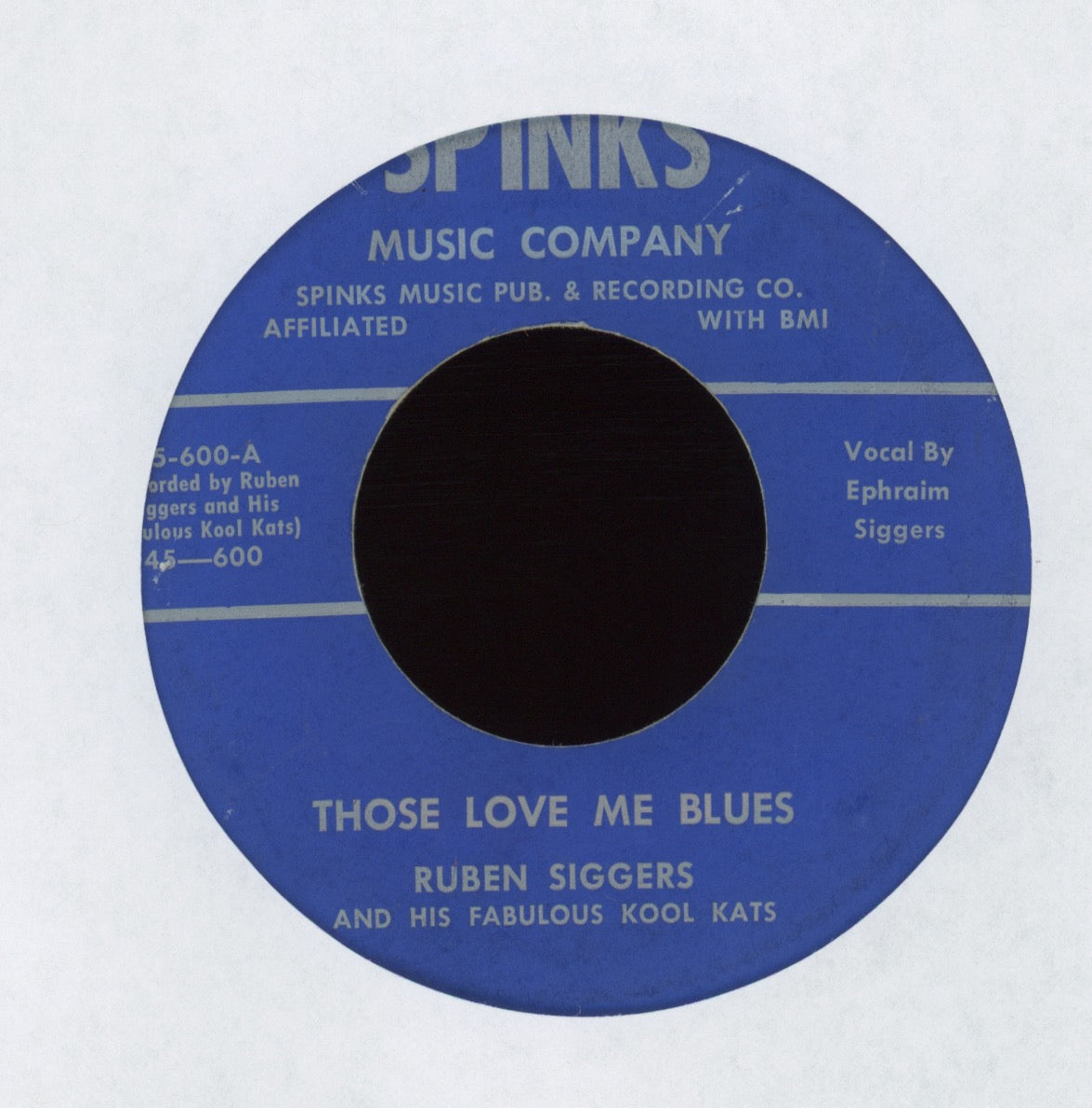 Ruben Siggers - Please Pretty Baby on Spinks Rare R&B Jump Blues 45