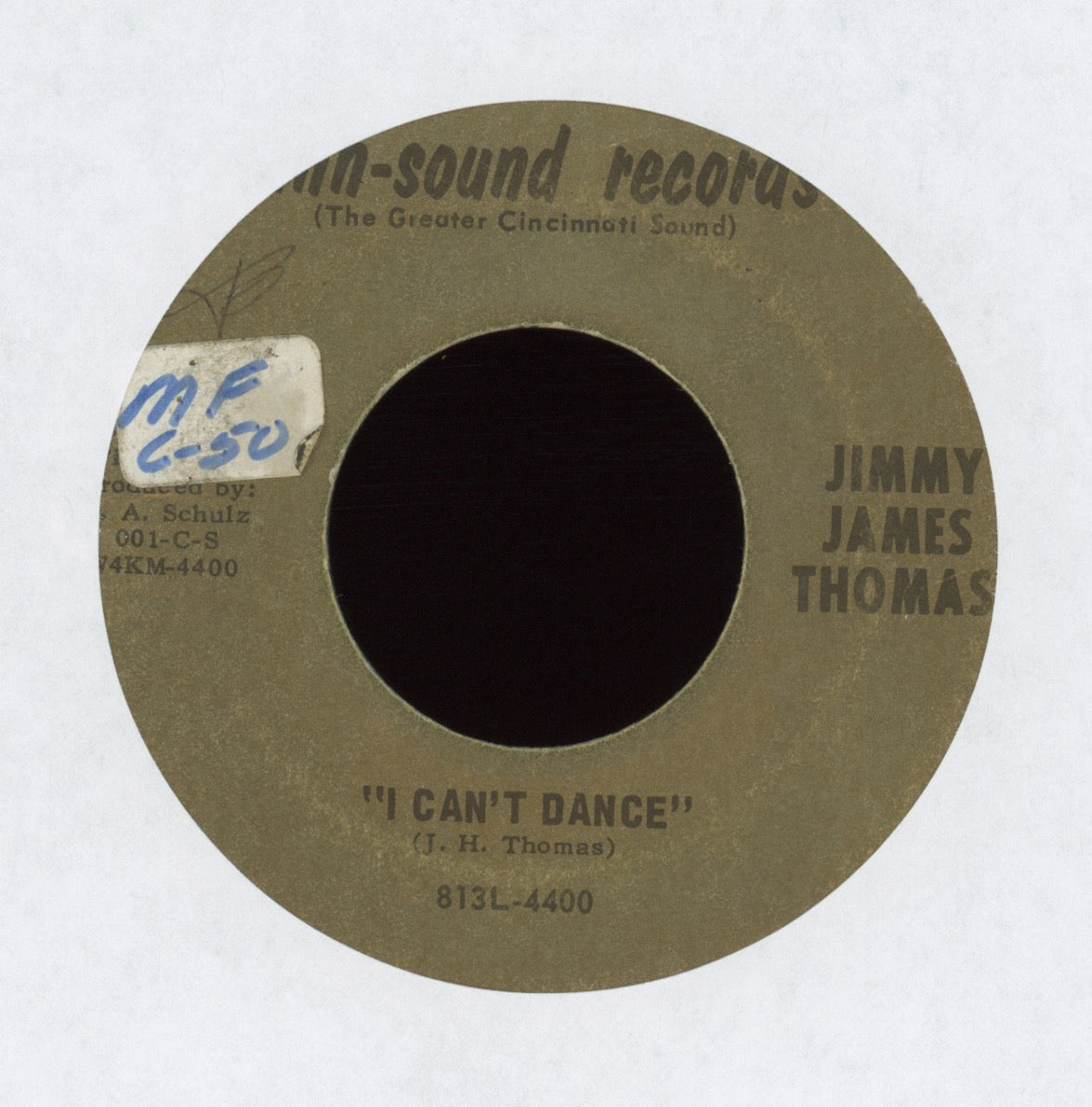 Jimmy James Thomas - I Can't Dance on Cinn-Sound Funk 45