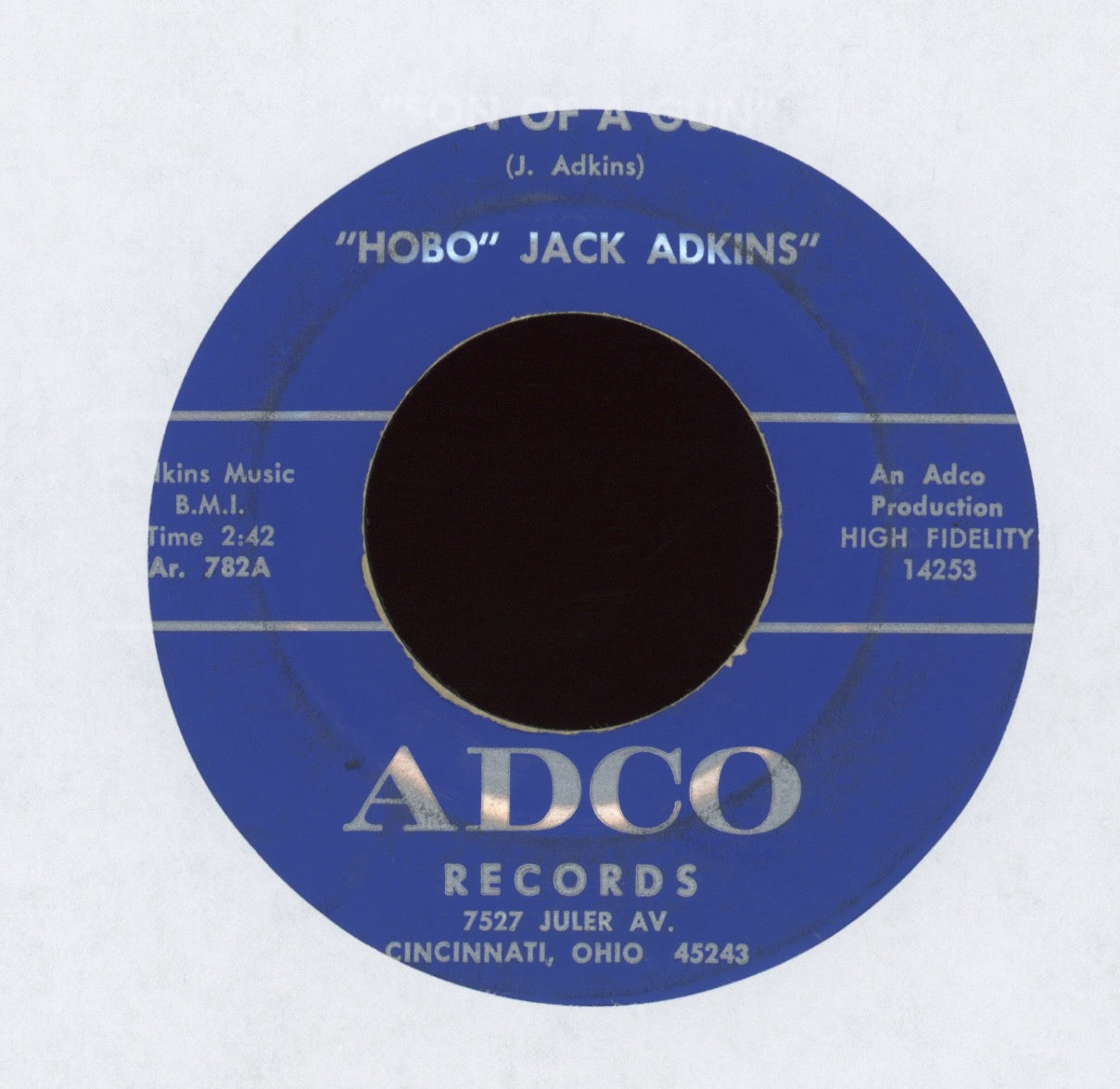 Jack Adkins - Son of a Gun on ADCO Rockabilly Bop 45 Hobo Jack Adkins