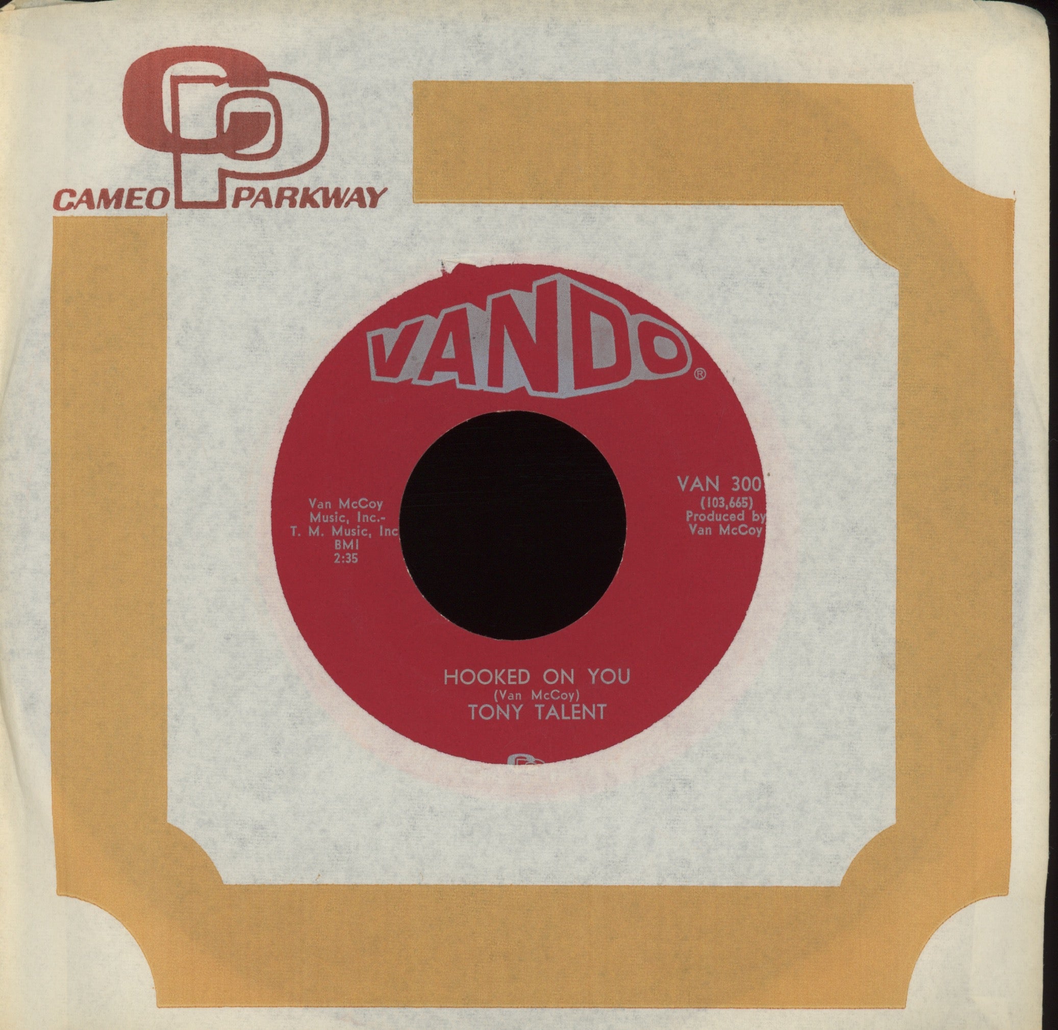 Tony Talent - Gotta Tell Somebody (About My Baby) on Vando Northern Soul 45