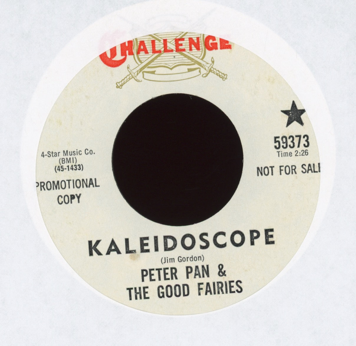 Peter Pan & The Good Fairies - Kaleidoscope on Challenge Promo Psych 45