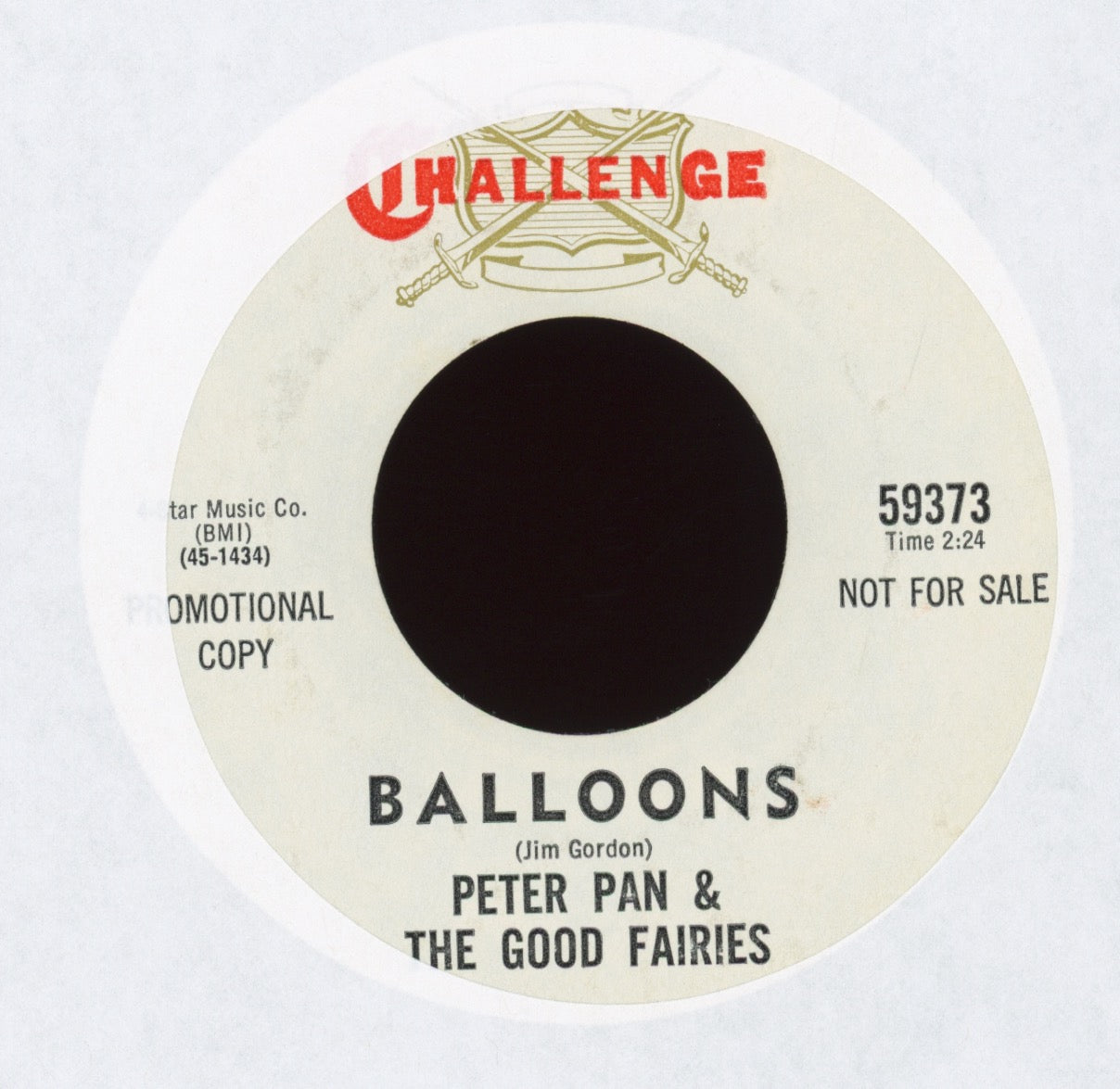 Peter Pan & The Good Fairies - Kaleidoscope on Challenge Promo Psych 45