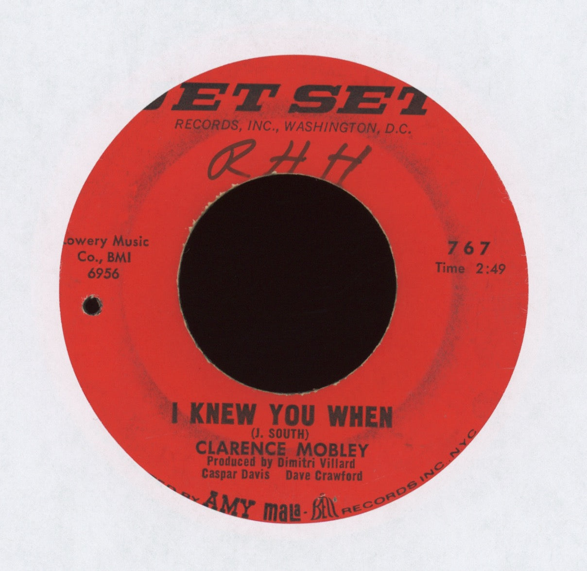 Clarence Mobley - I Knew You When on Jet Set Deep Soul 45