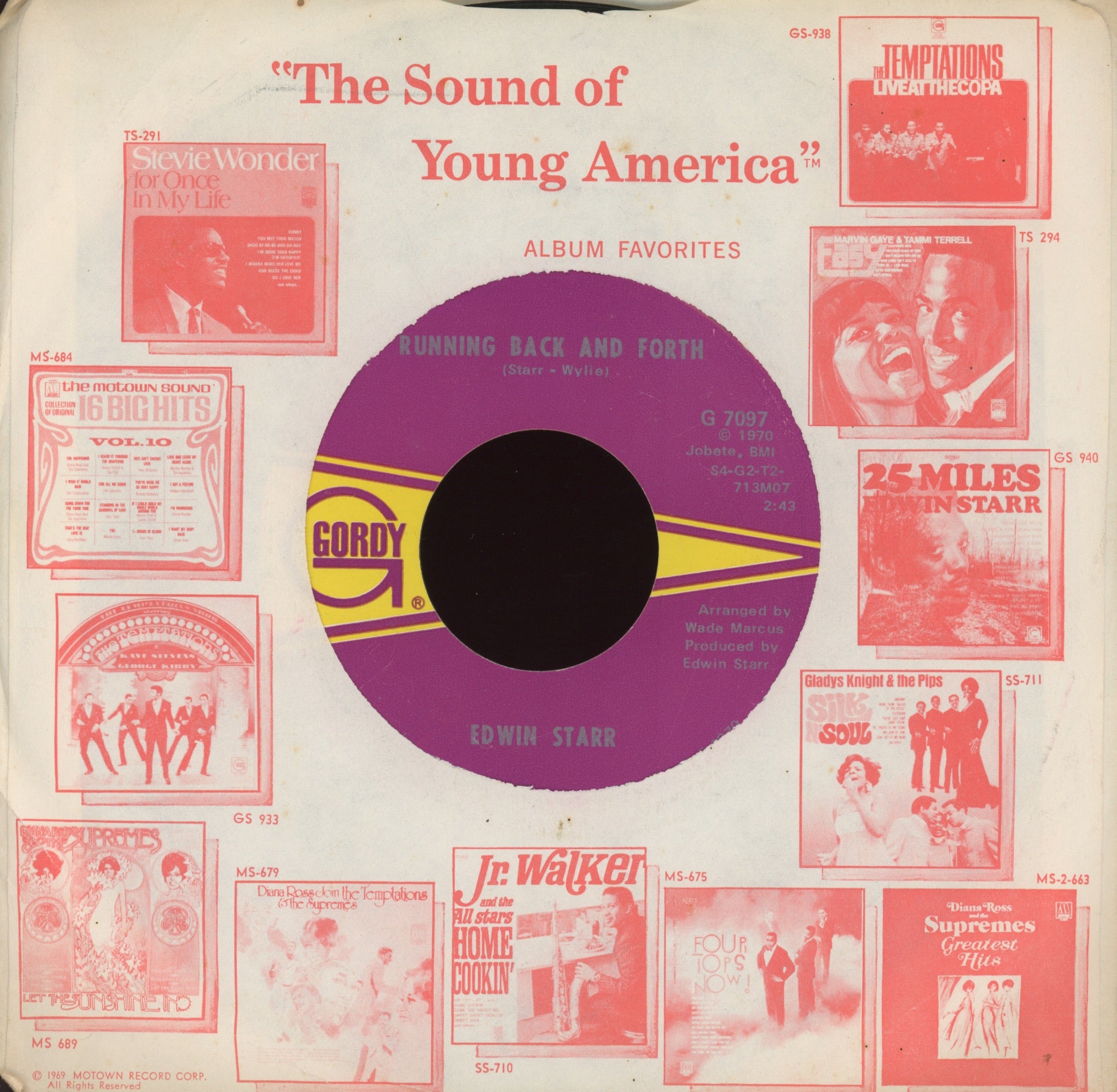 Edwin Starr - Running Back And Forth on Gordy Northern Soul 45