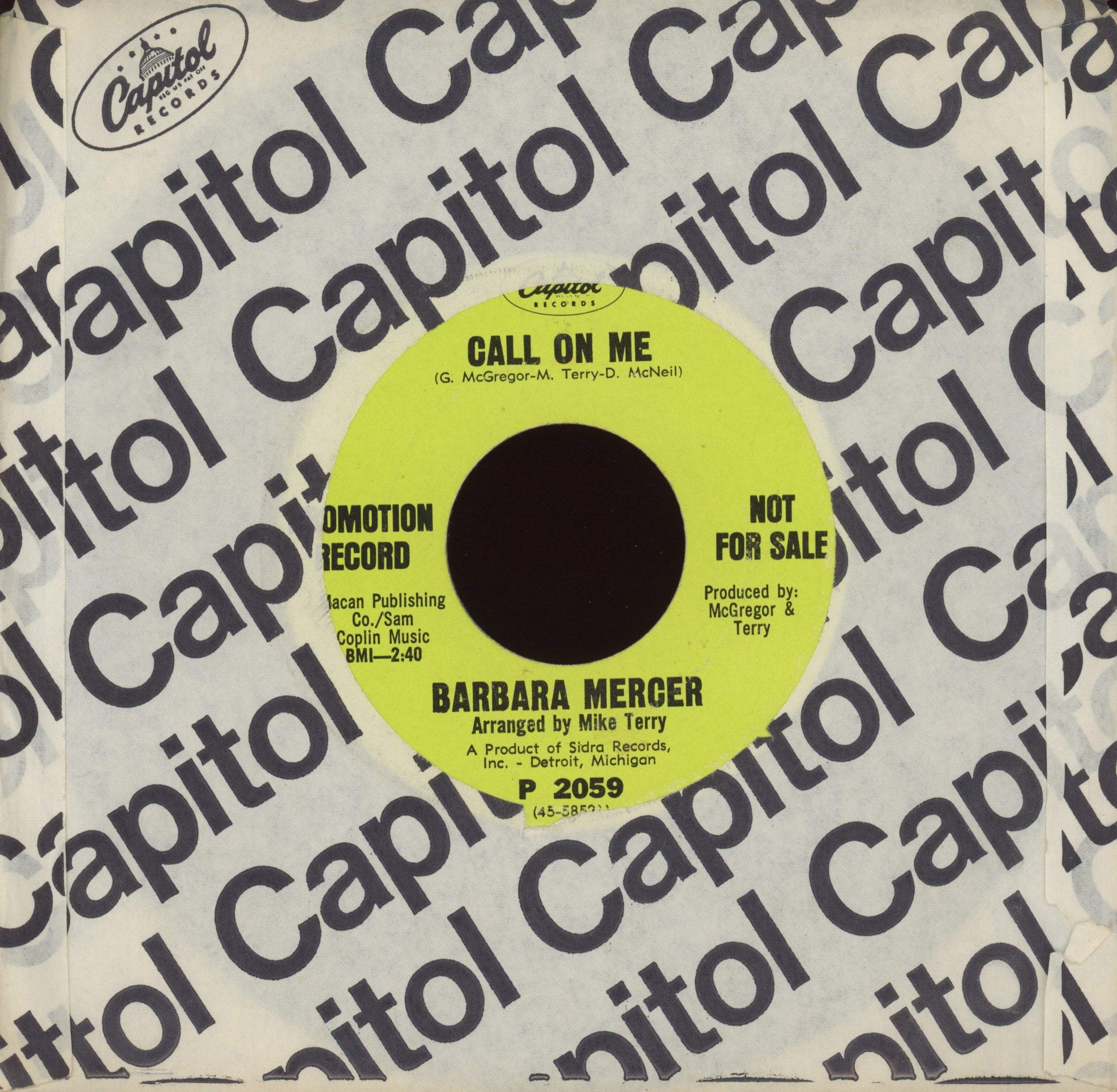 Barbara Mercer - So Real on Capitol Promo Northern Soul 45