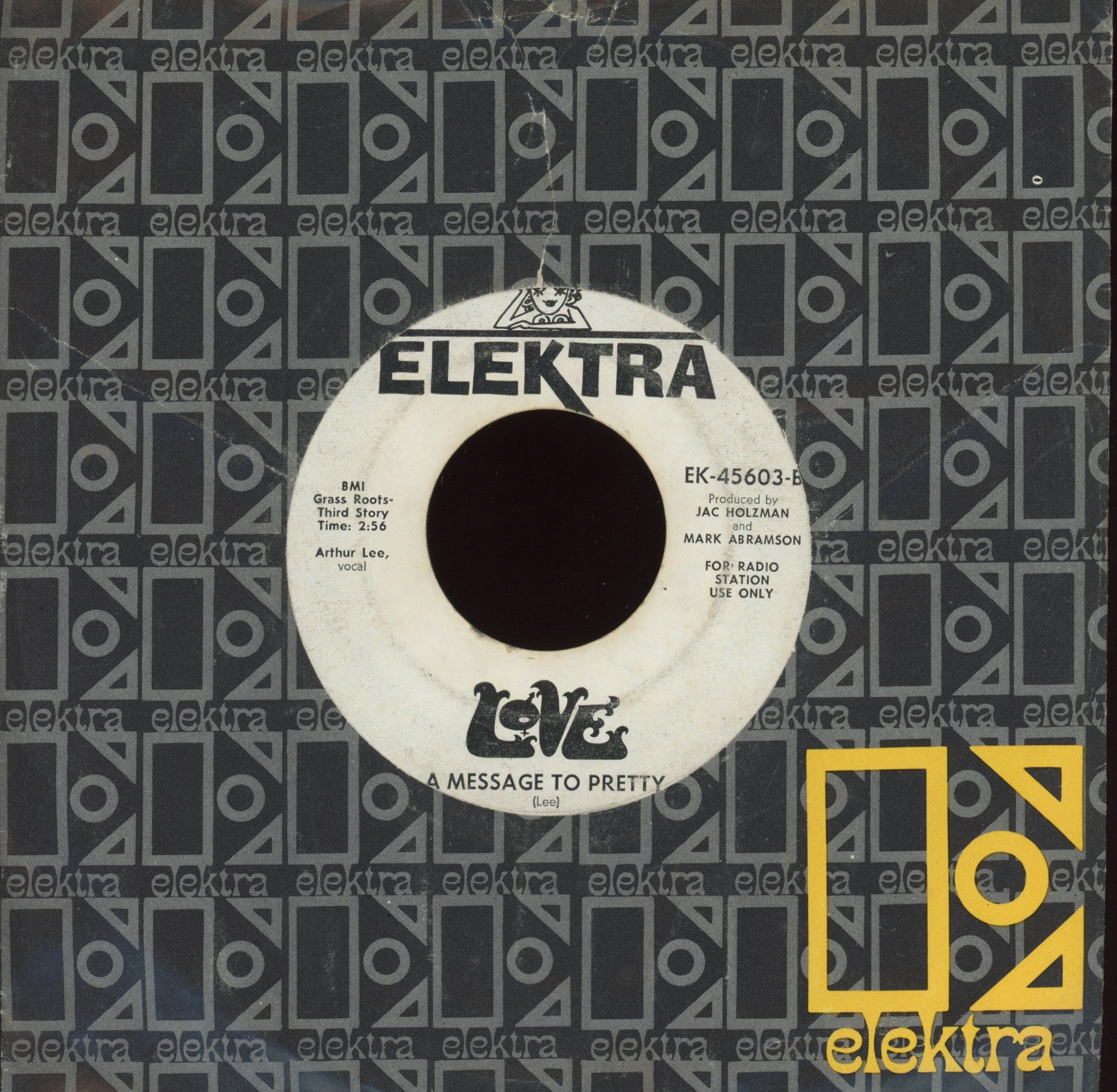Love - My Little Red Book on Elektra Promo Garage Rock 45