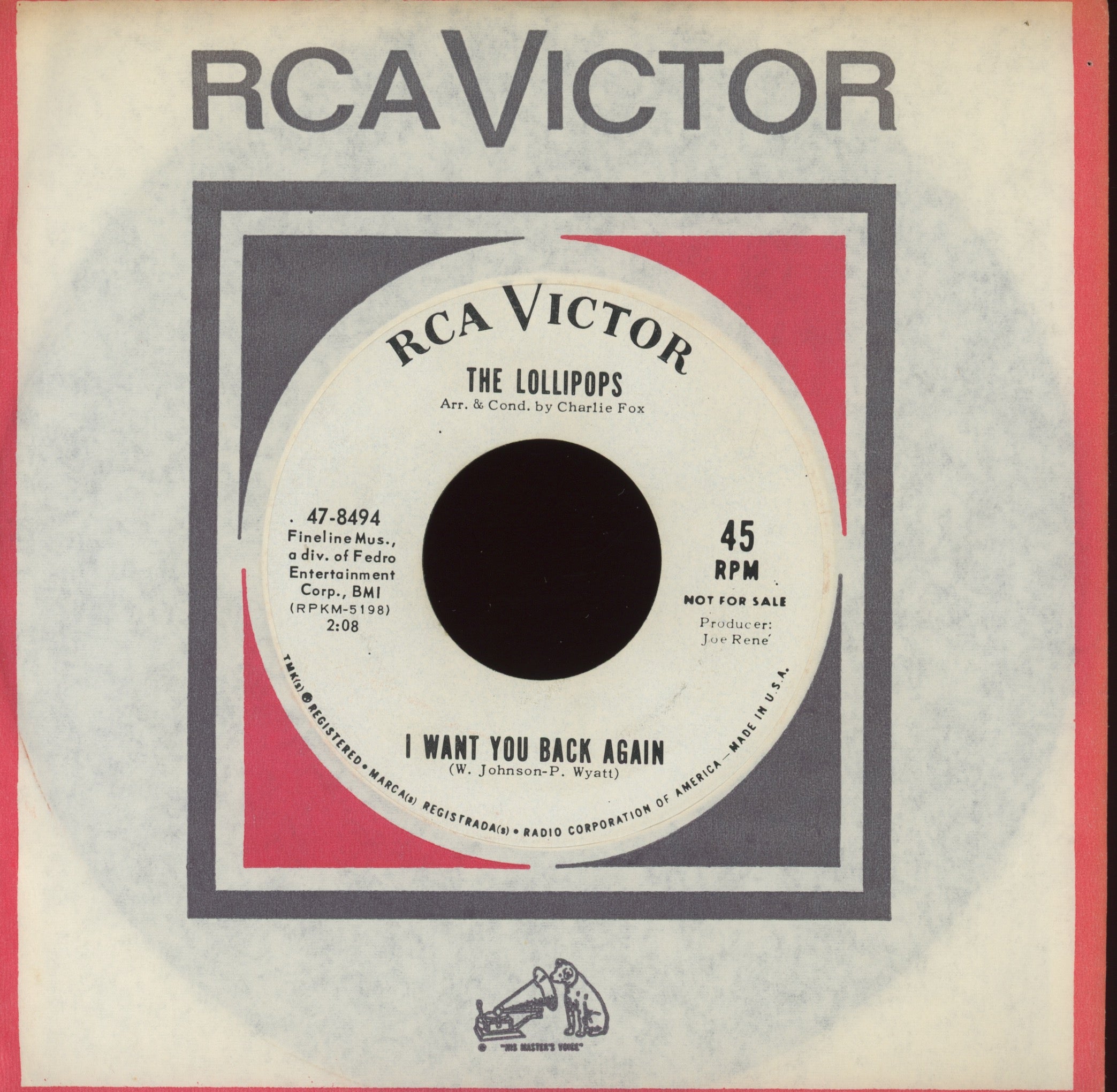 The Lollipops - Busy Signal on RCA Promo Northern Soul 45 Hear