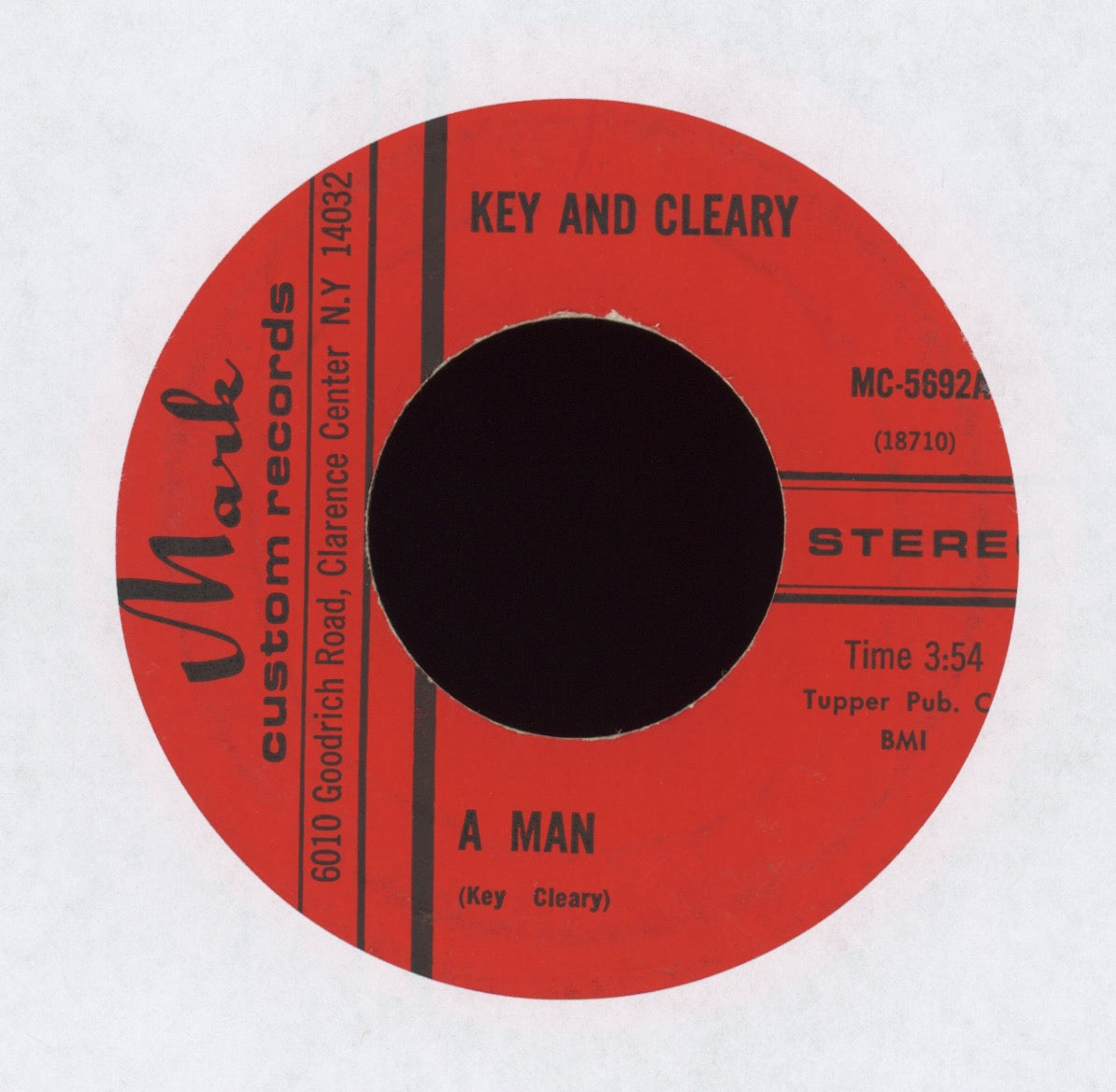 Key And Cleary - A Man on Mark Custom Funk 45