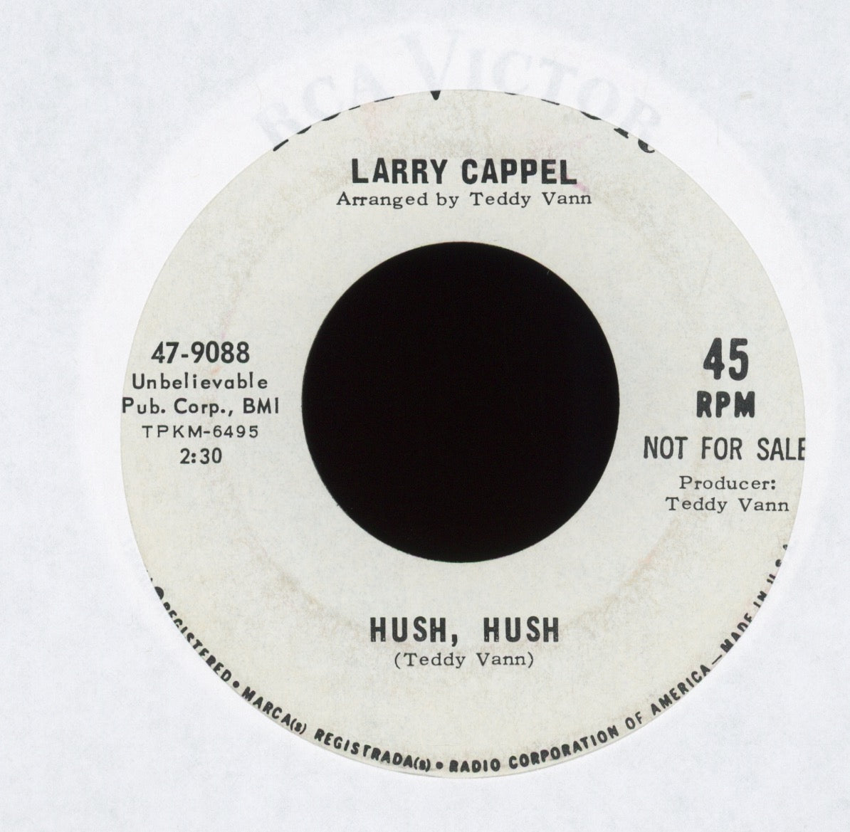 Larry Cappel - River Of Soul (Part I) on RCA Promo Deep Soul 45