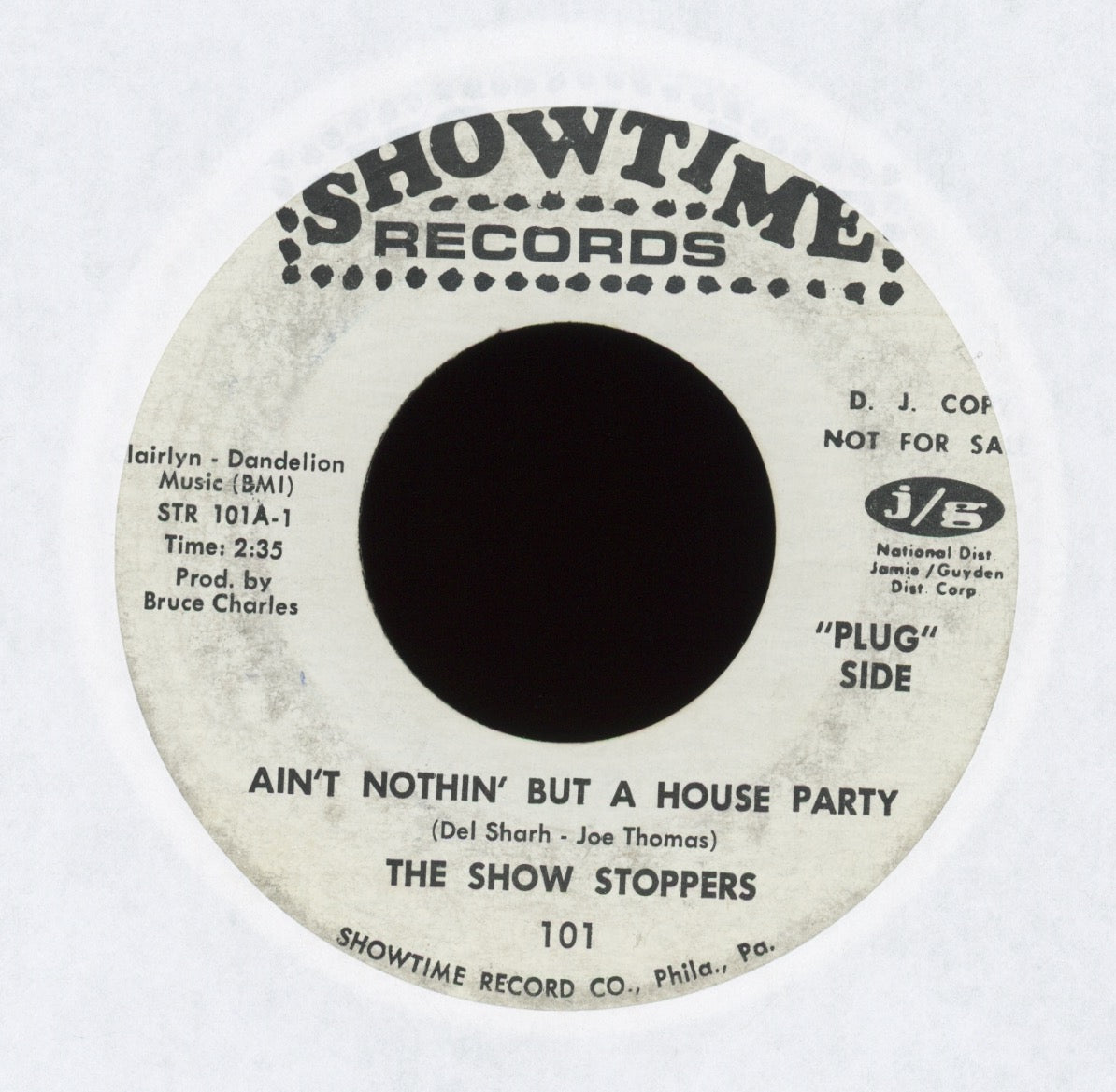 The Show Stoppers - Ain't Nothin' But A House Party on Showtime Promo Northern Soul 45