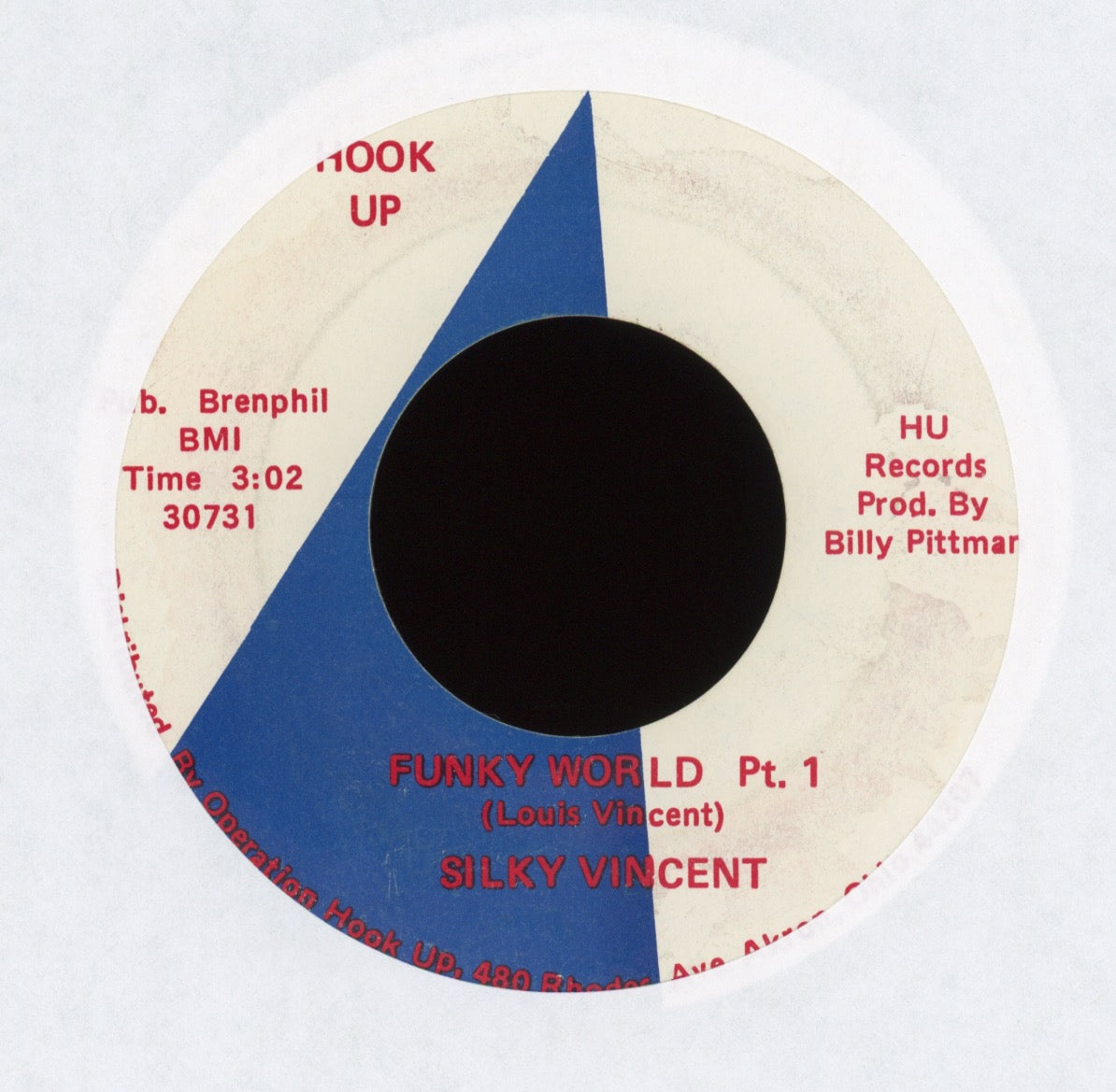 Silky Vincent - Funky World on Hook Up Funk 45
