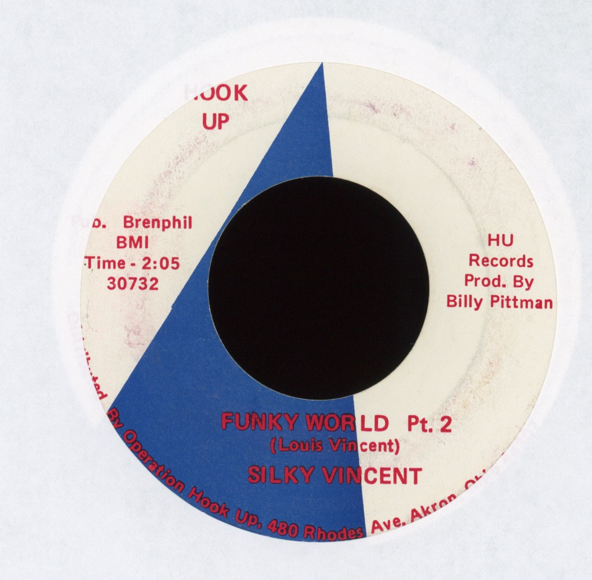 Silky Vincent - Funky World on Hook Up Funk 45