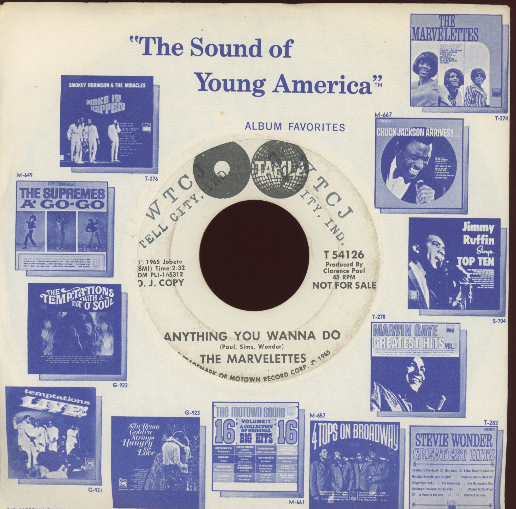 The Marvelettes - Don't Mess With Bill on Tamla Promo Northern Soul 45