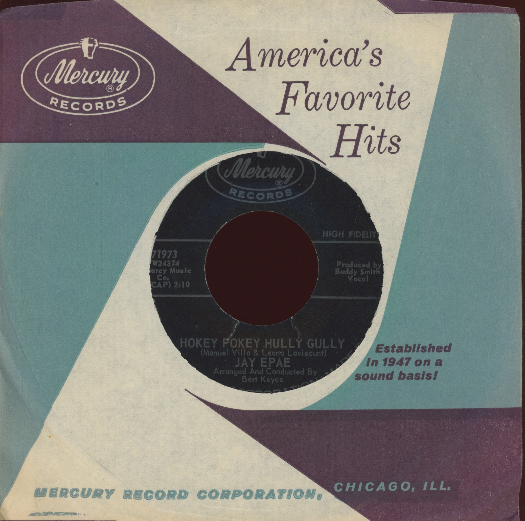 Jay Epae - The Jungle Speaks on Mercury R&B Exotica 45