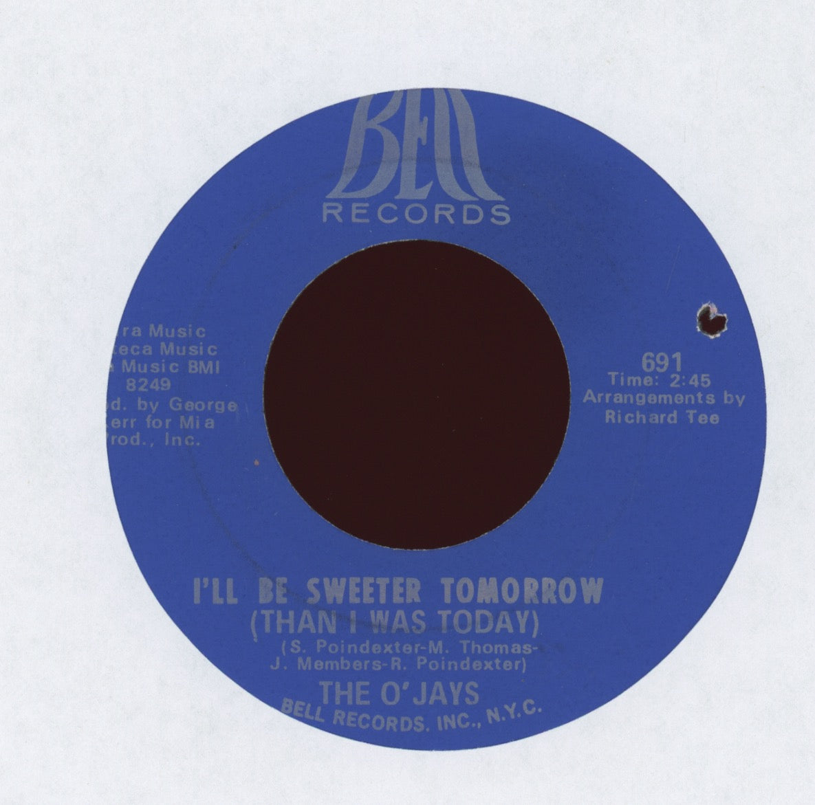 The O'Jays - I Dig Your Act / I'll Be Sweeter Tomorrow