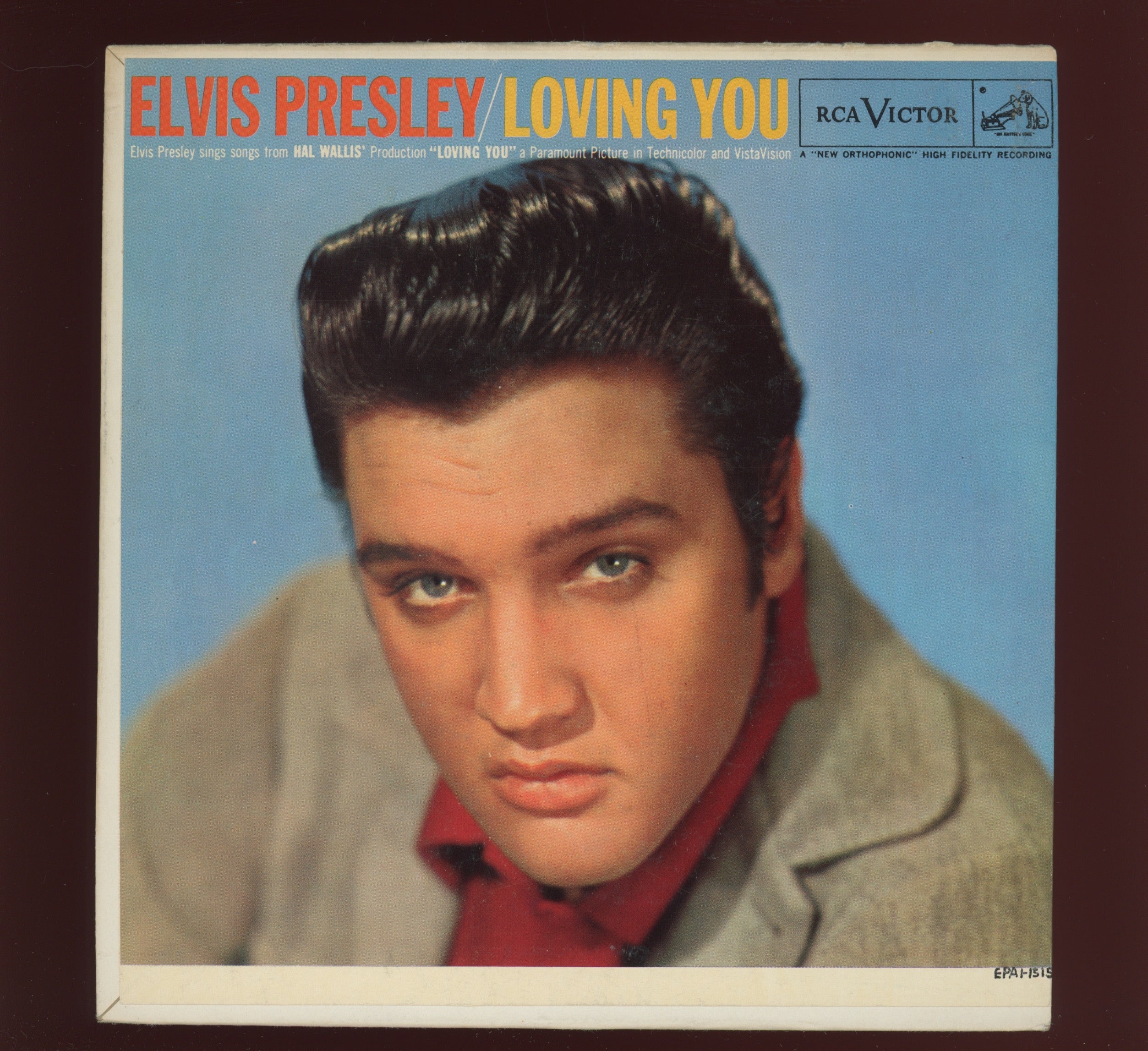 Elvis Presley - Loving You on RCA EPA 1515 Rare Orange Label 45 EP With Cover