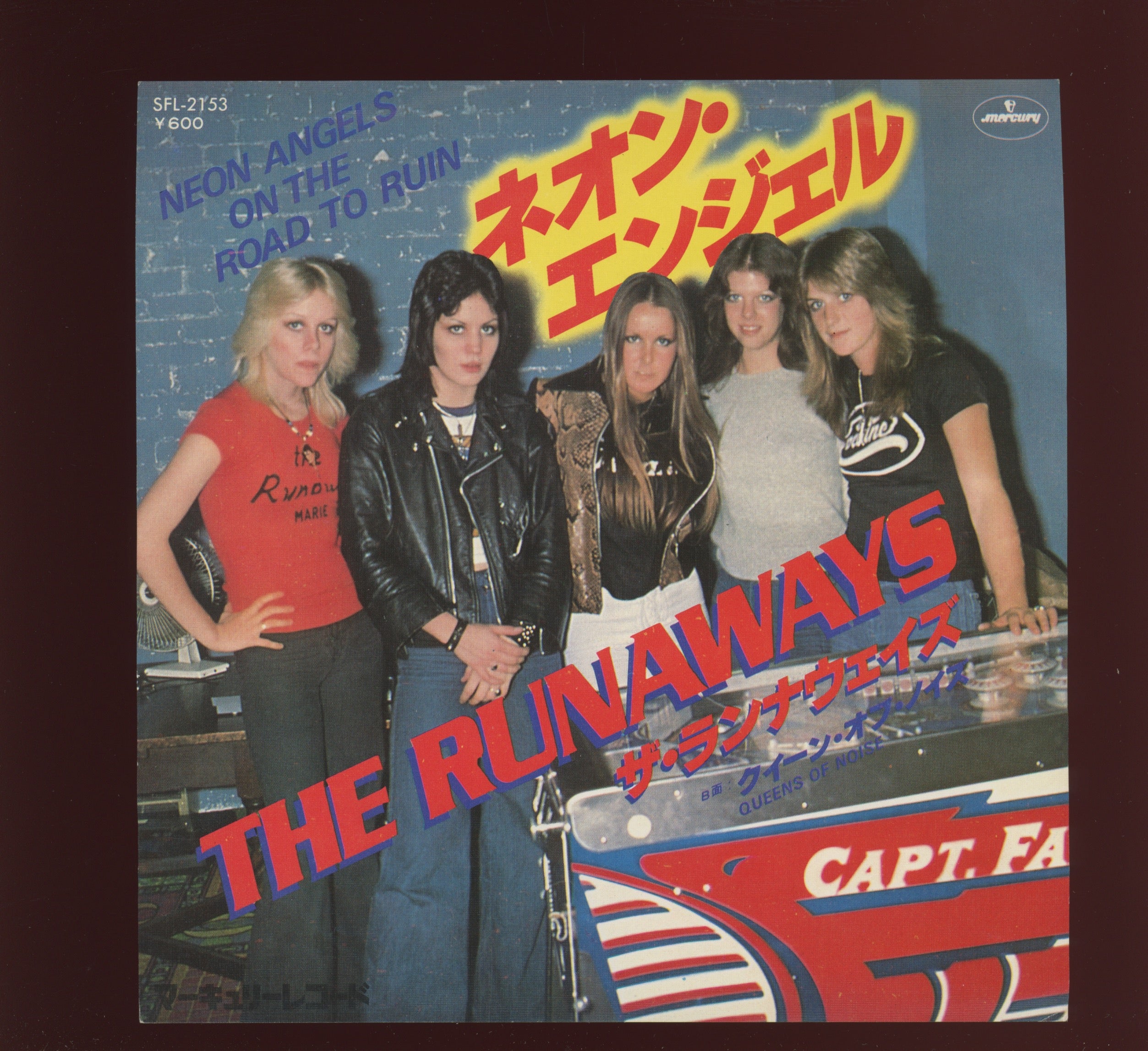 The Runaways - Neon Angels On The Road To Ruin on Mercury Japan 45 With Picture Insert