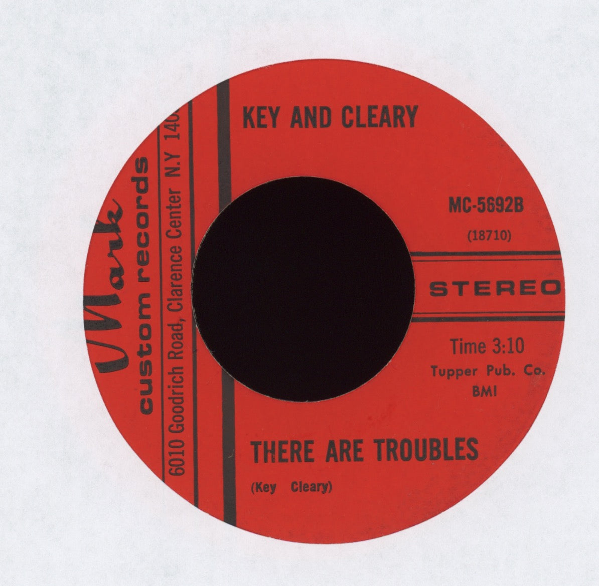 Key And Cleary - A Man on Mark Custom Funk 45