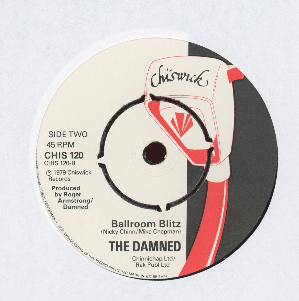 The Damned - I Just Can't Be Happy Today on Chiswick 45 With Picture Sleeve