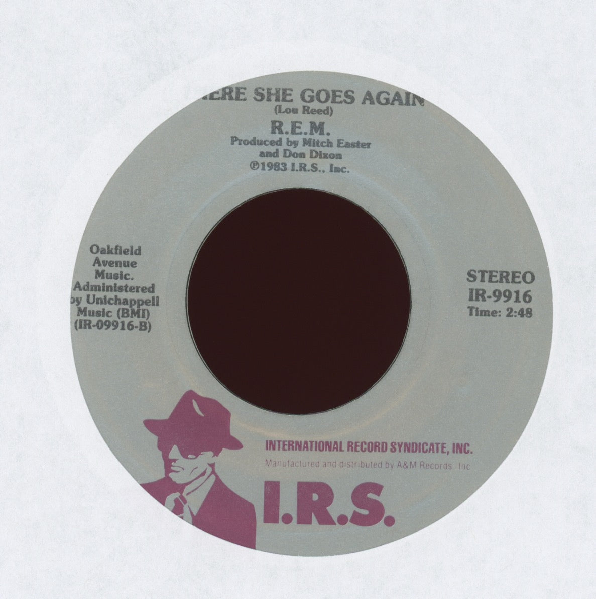 R.E.M. - Radio Free Europe on I.R.S. 45 With Picture Sleeve