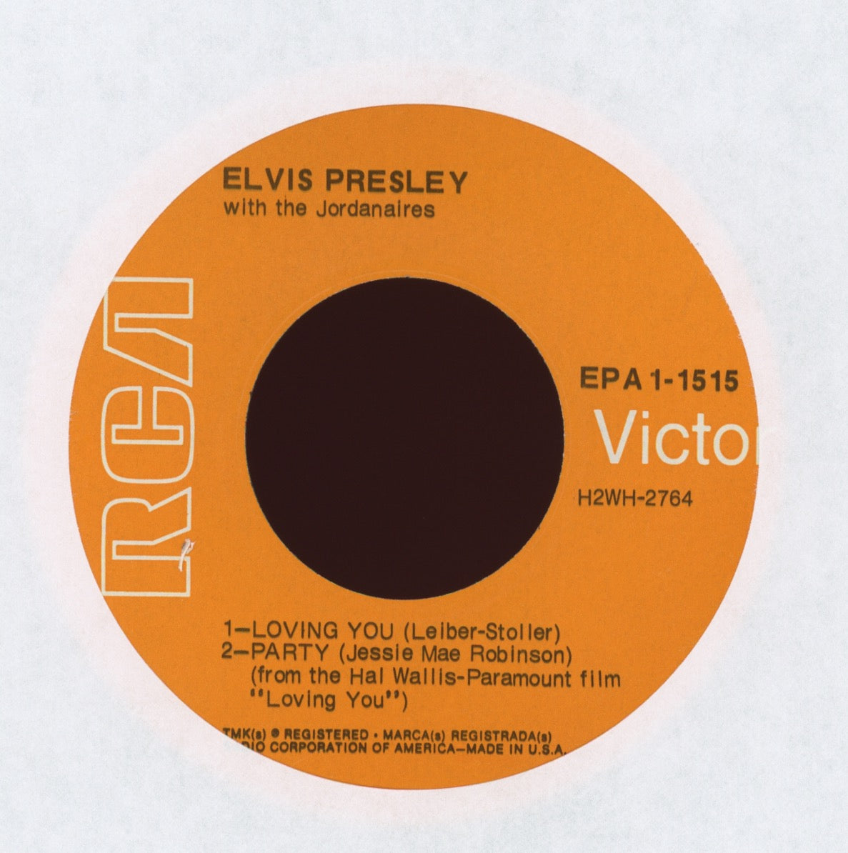 Elvis Presley - Loving You on RCA EPA 1515 Rare Orange Label 45 EP With Cover